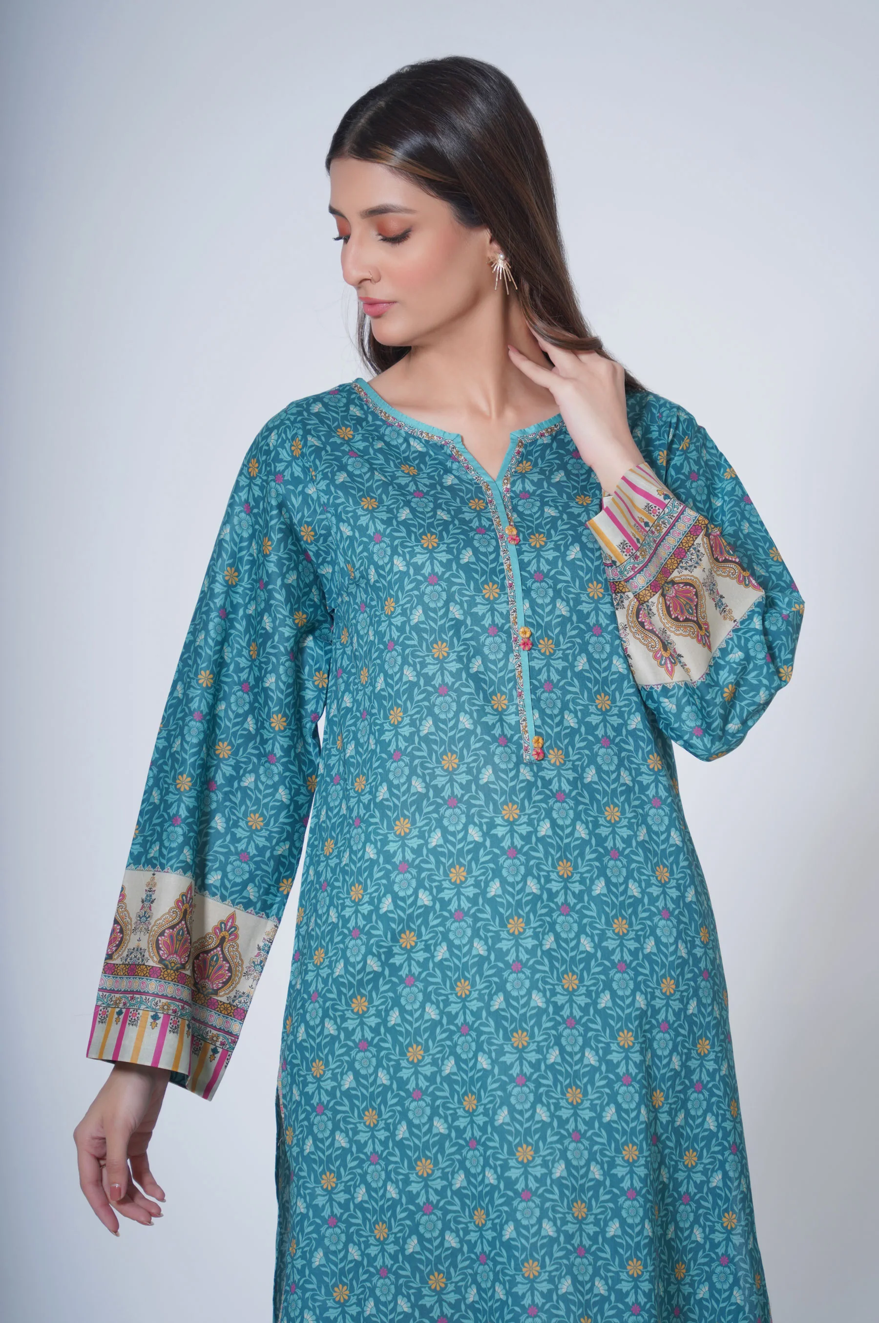 Stitched 1 Piece Printed Lawn - Image 5