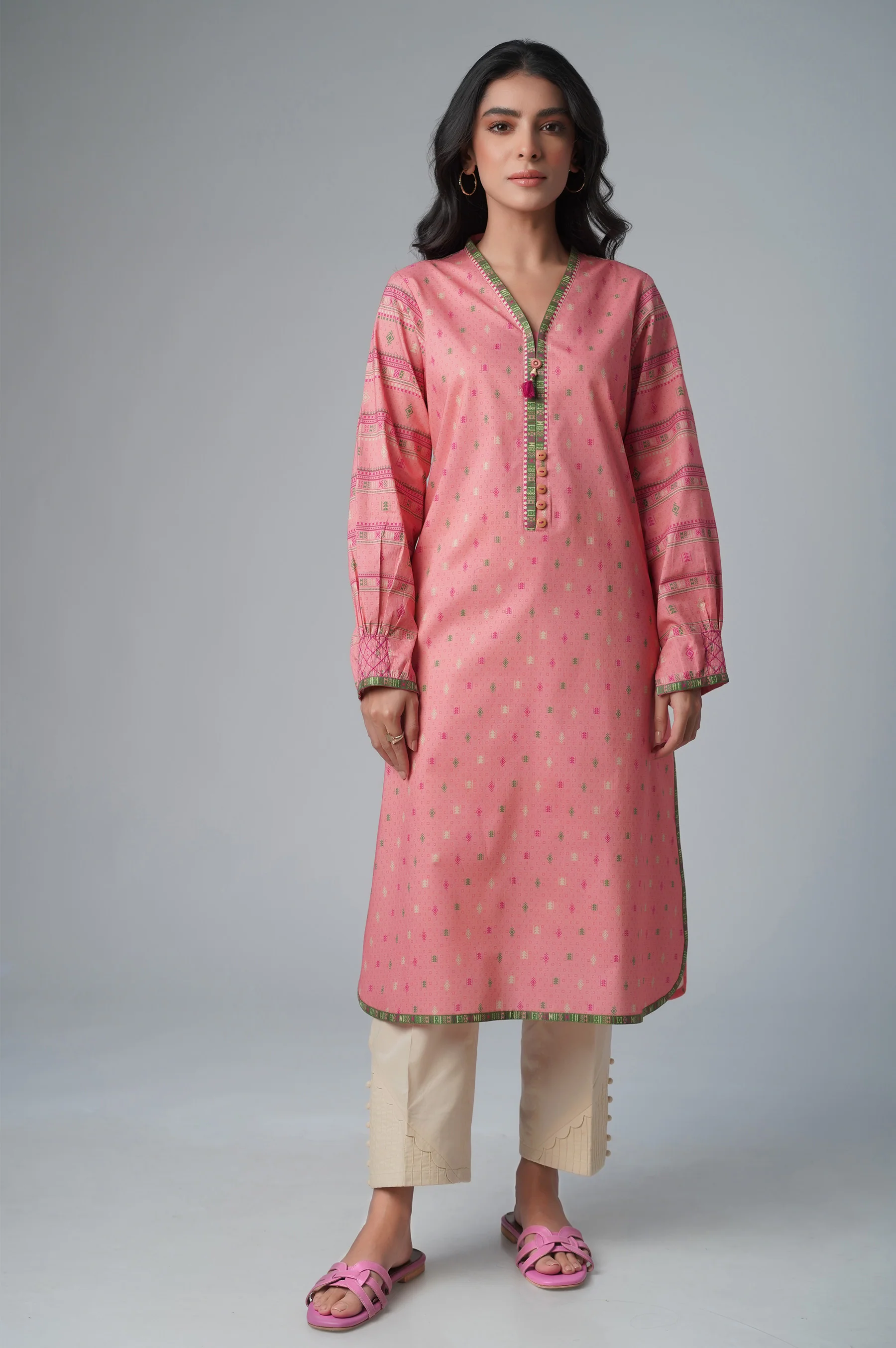 Stitched 1 Piece Printed Lawn Shirt - Image 2