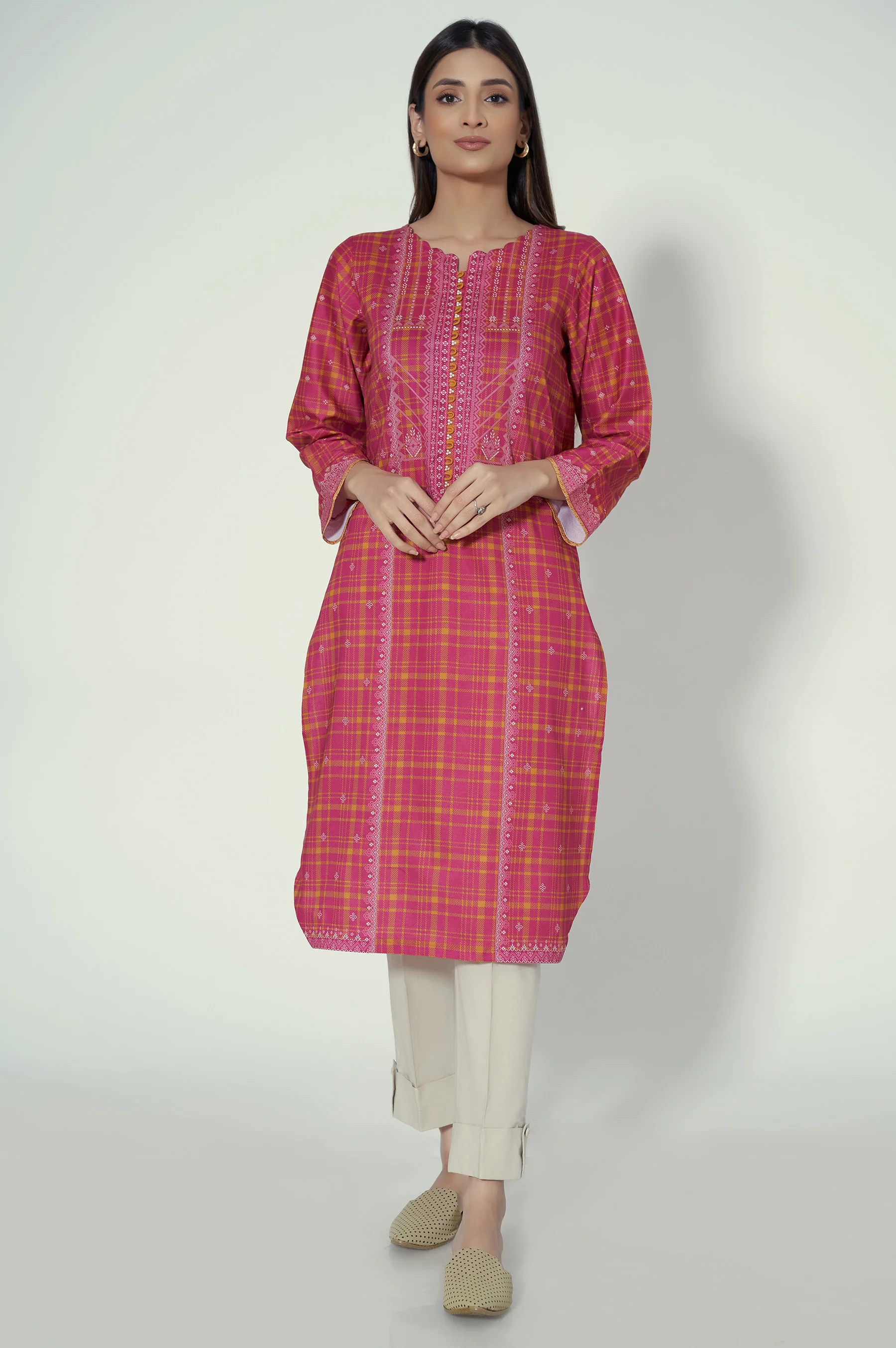 Stitched 1 Piece Printed Lawn Shirt