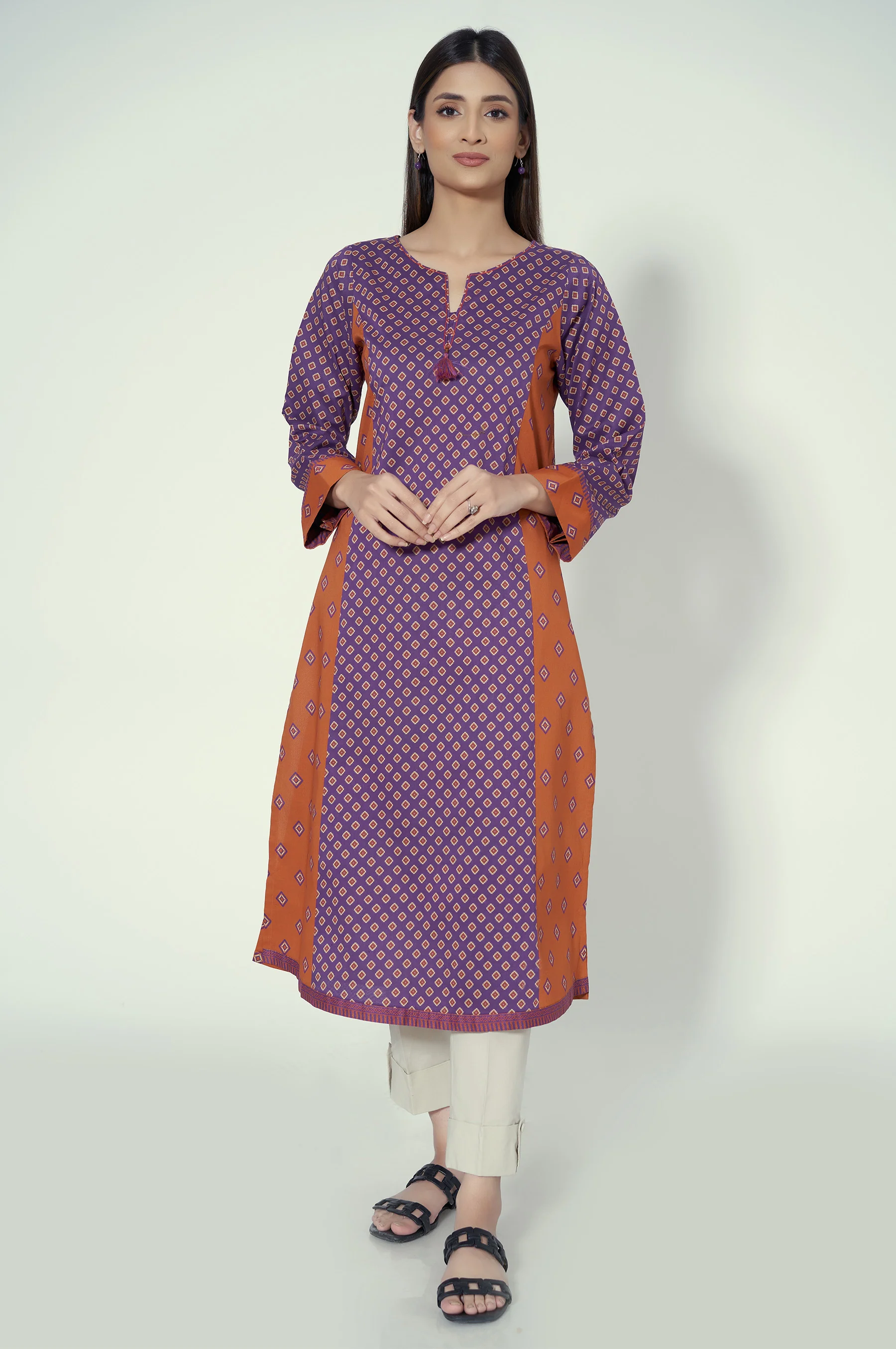 Stitched 1 Piece Printed Lawn Shirt