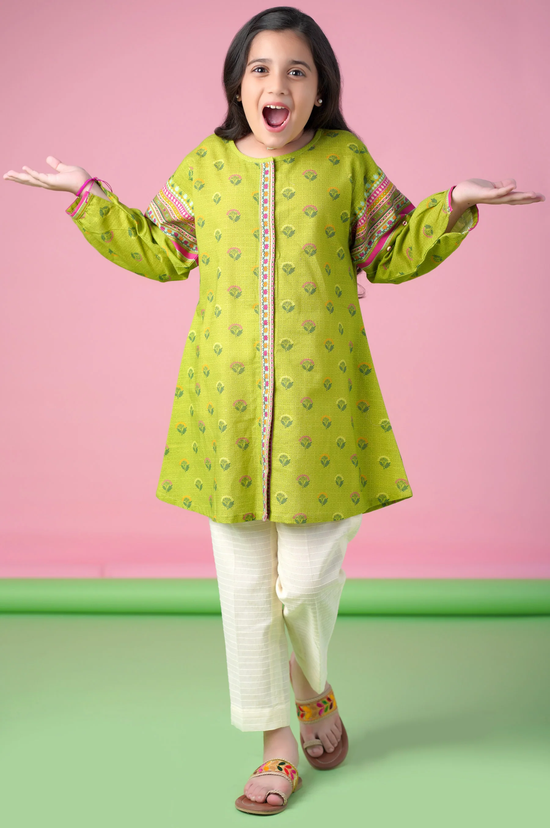 Stitched 1 Piece Printed Khaddar Shirt