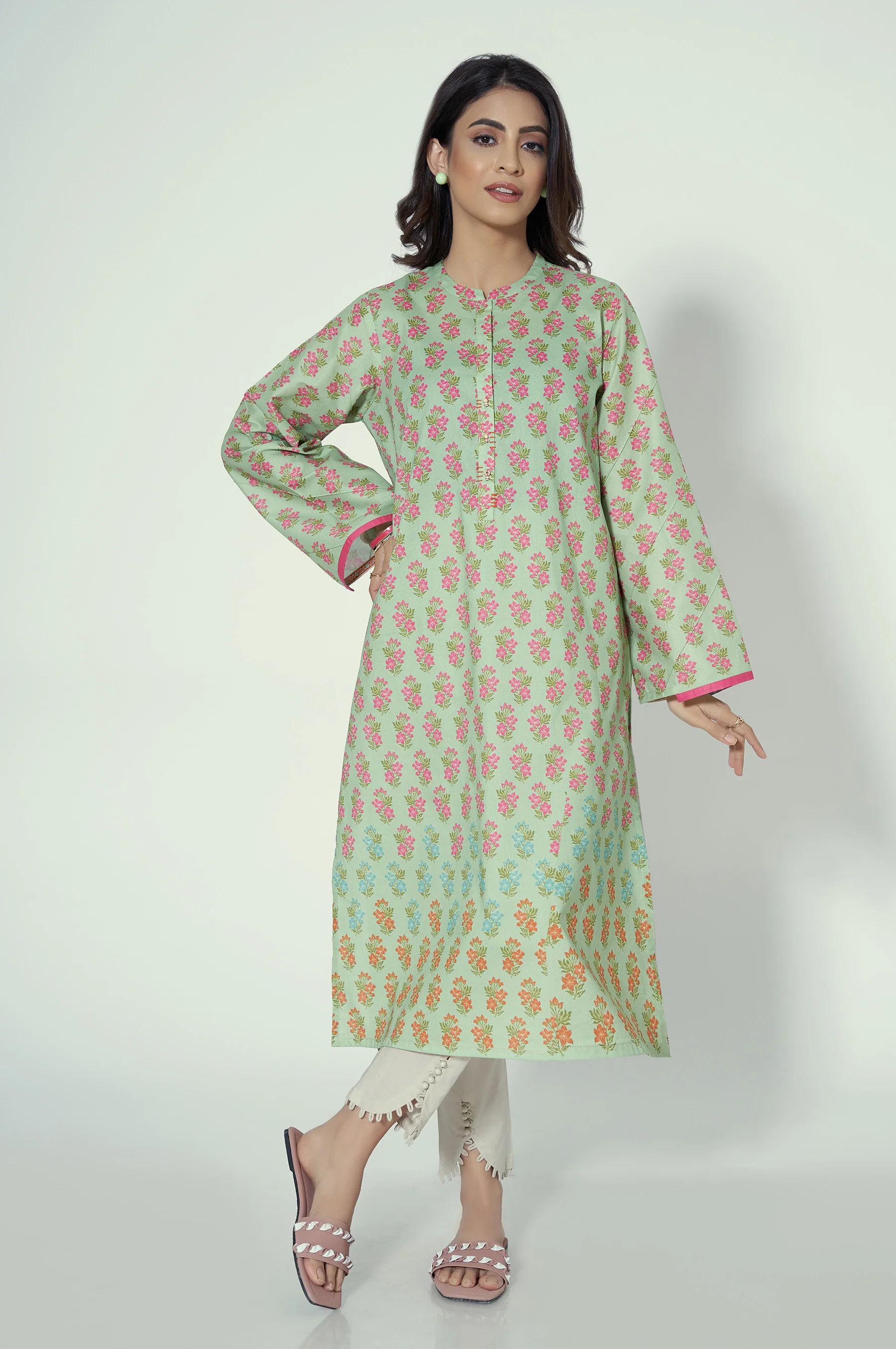 Stitched 1 Piece Printed Lawn Shirt - Image 5