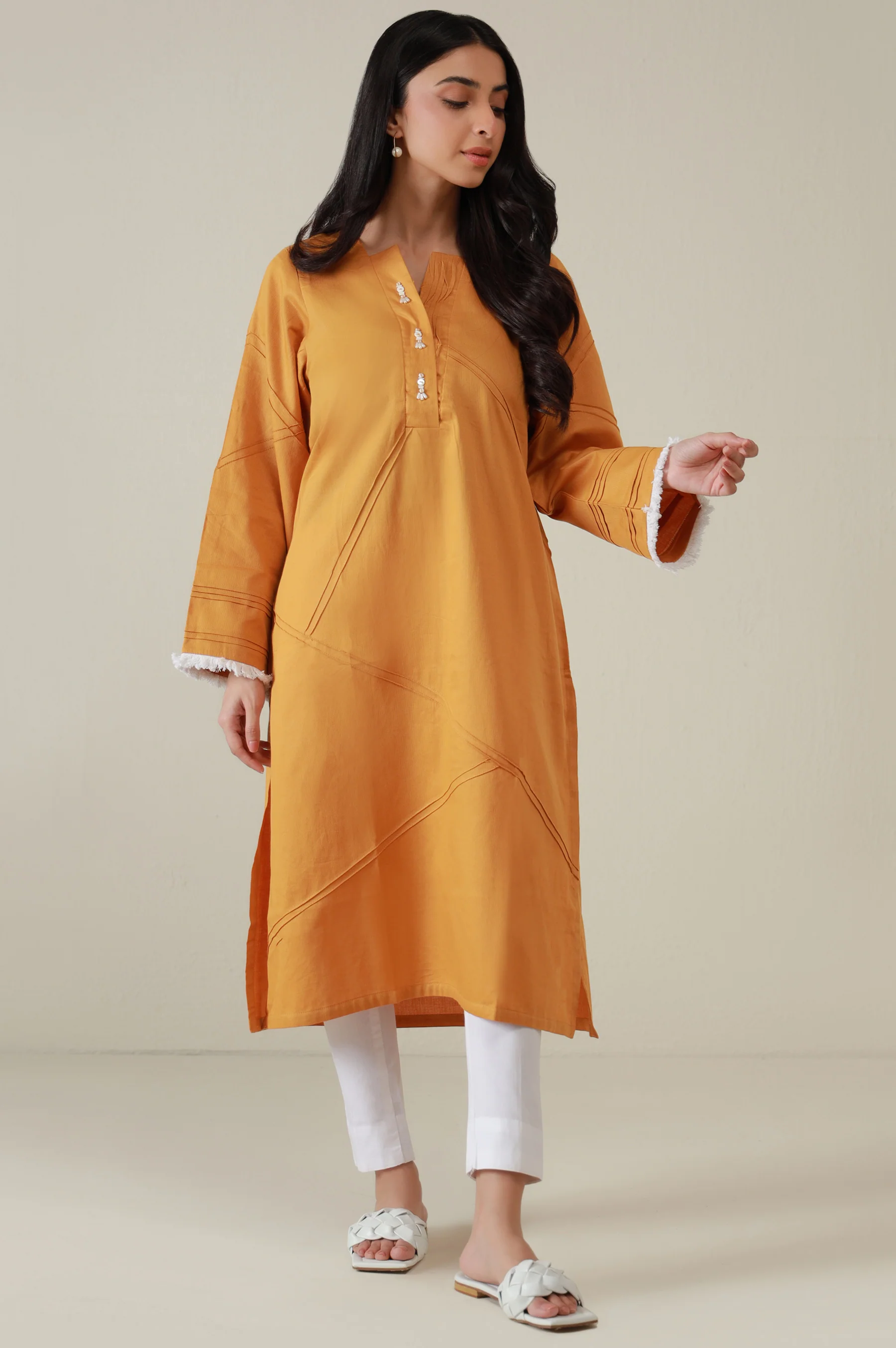 Stitched 1 Piece Stylized Cottel Shirt - Image 3