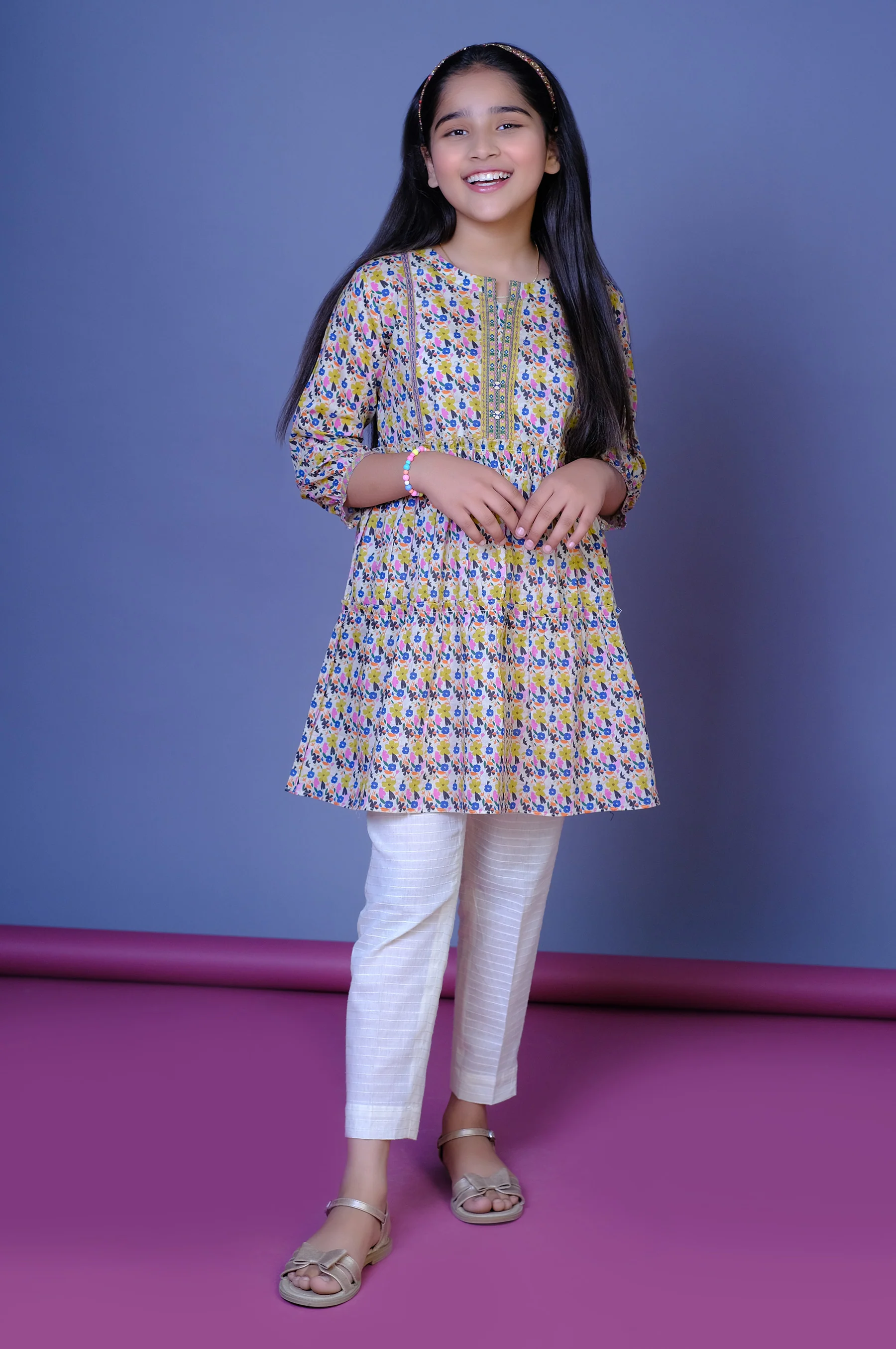 Stitched 1 Printed Lawn Shirt - Image 5