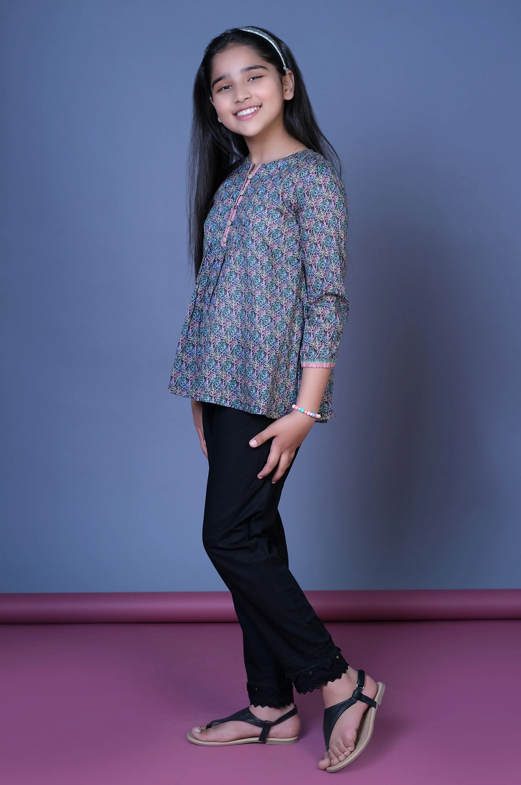 Stitched 1 Printed Lawn Shirt - Image 3