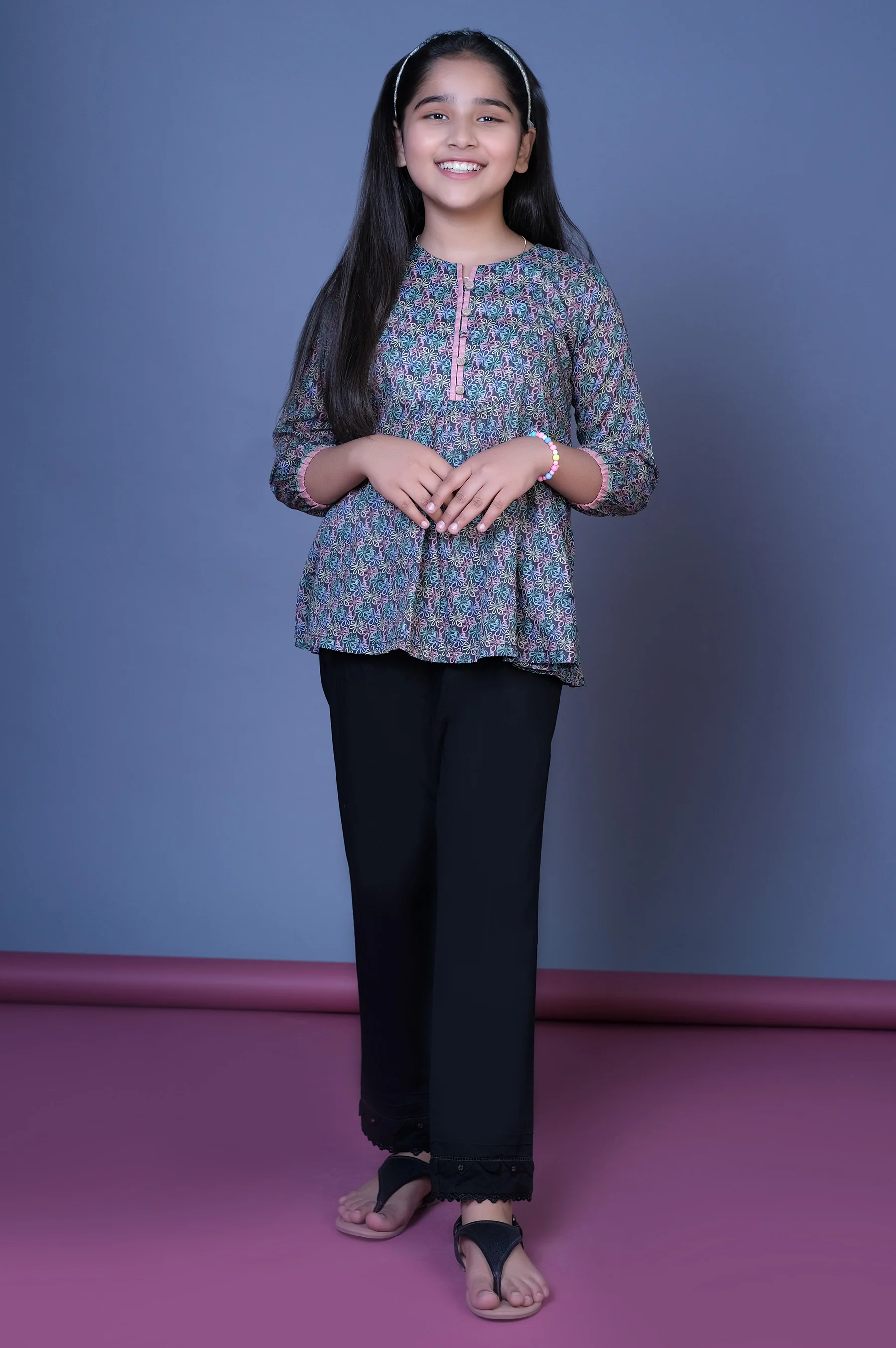 Stitched 1 Printed Lawn Shirt - Image 5
