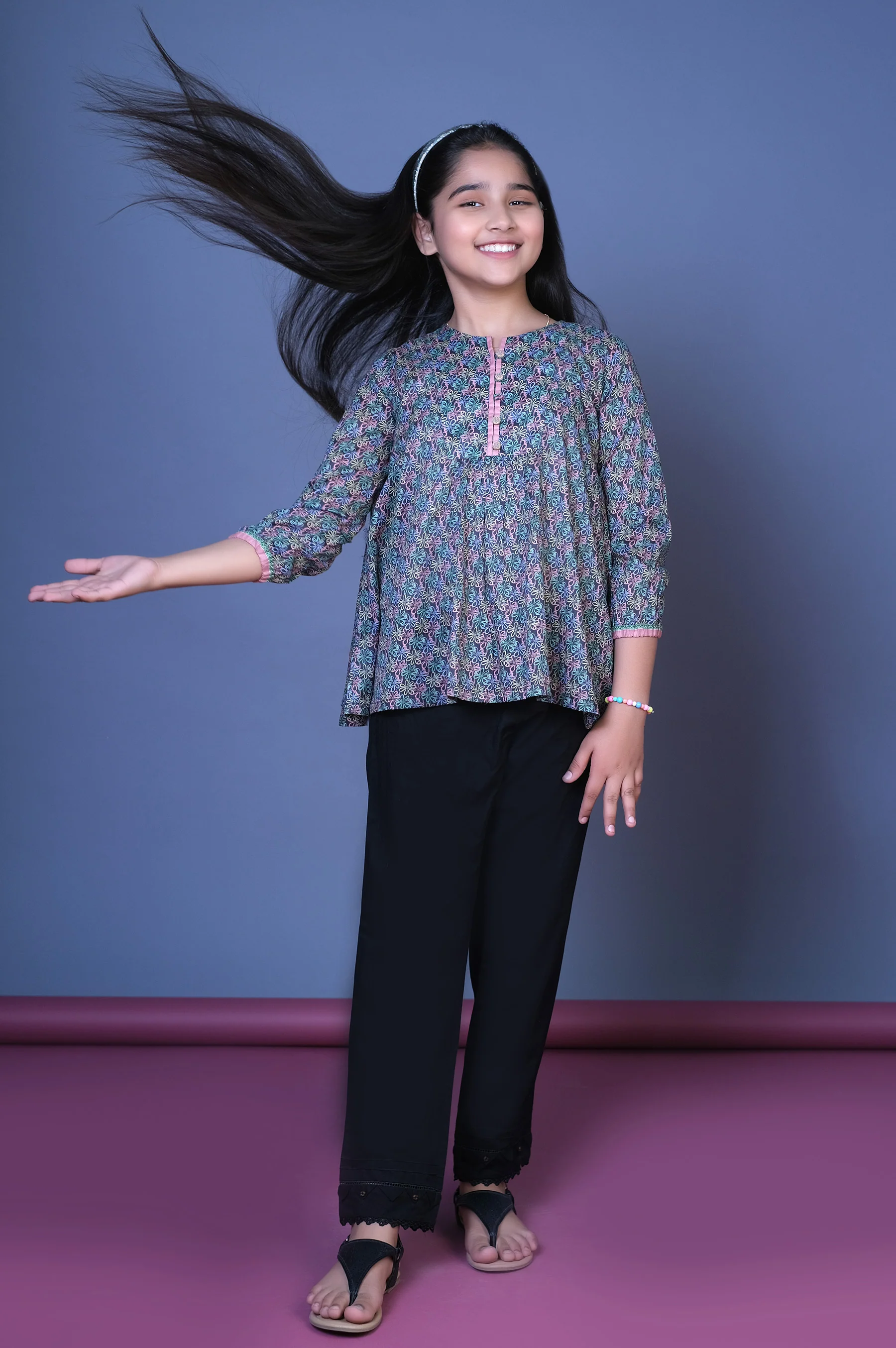 Stitched 1 Printed Lawn Shirt - Image 6
