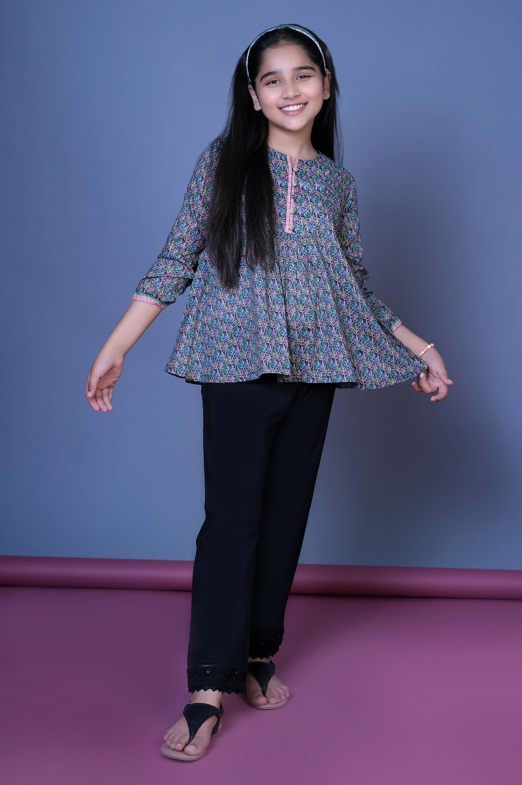 Stitched 1 Printed Lawn Shirt - Image 7