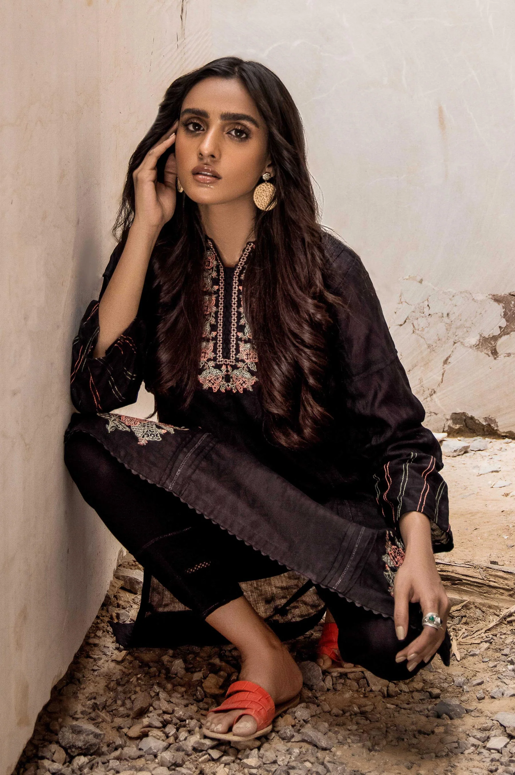 Stitched 1 Piece Embroidered Jacquard Shirt - Image 4