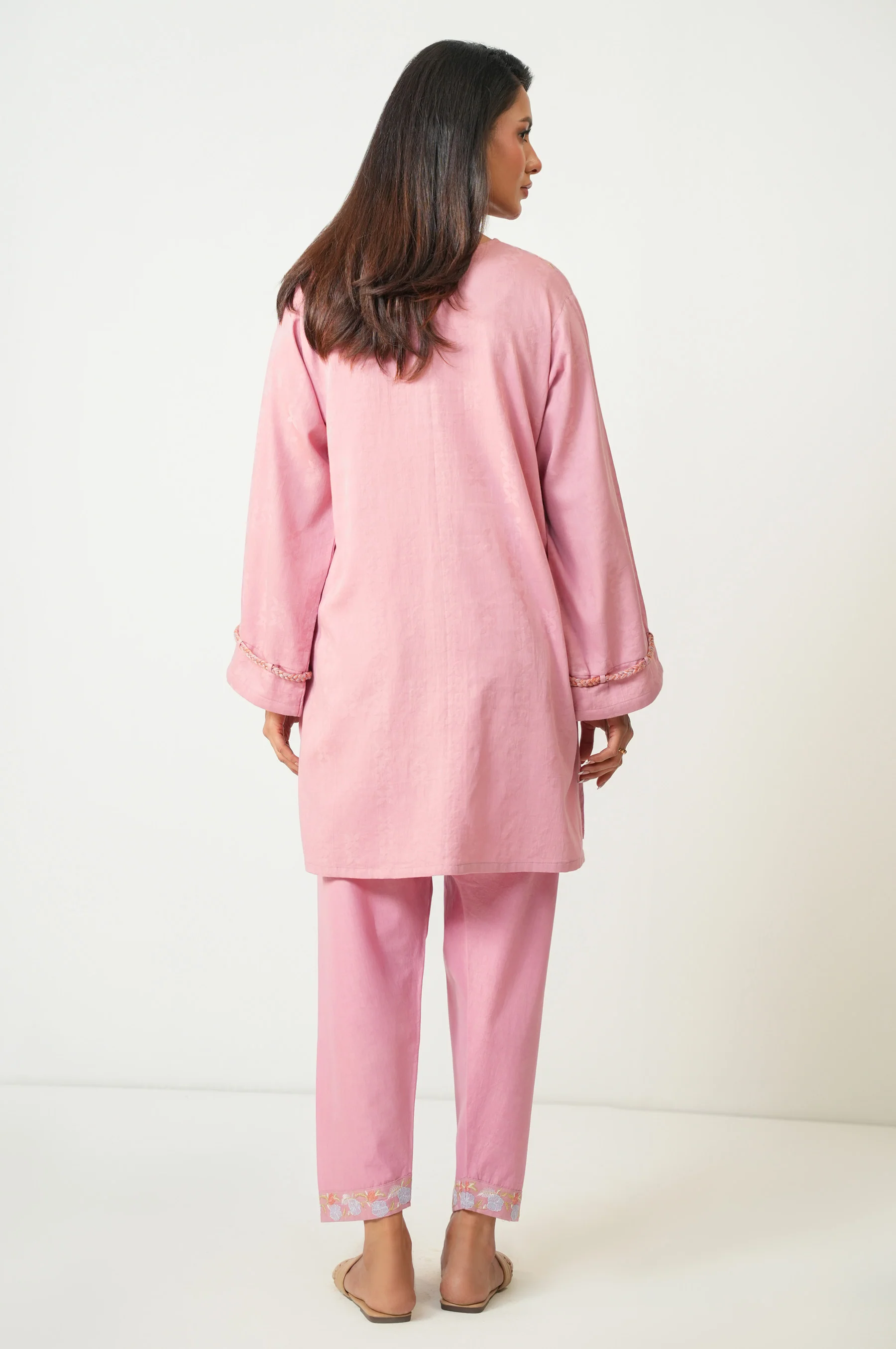 EMBROIDERED SATIN JACQUARD SHIRT - Image 3