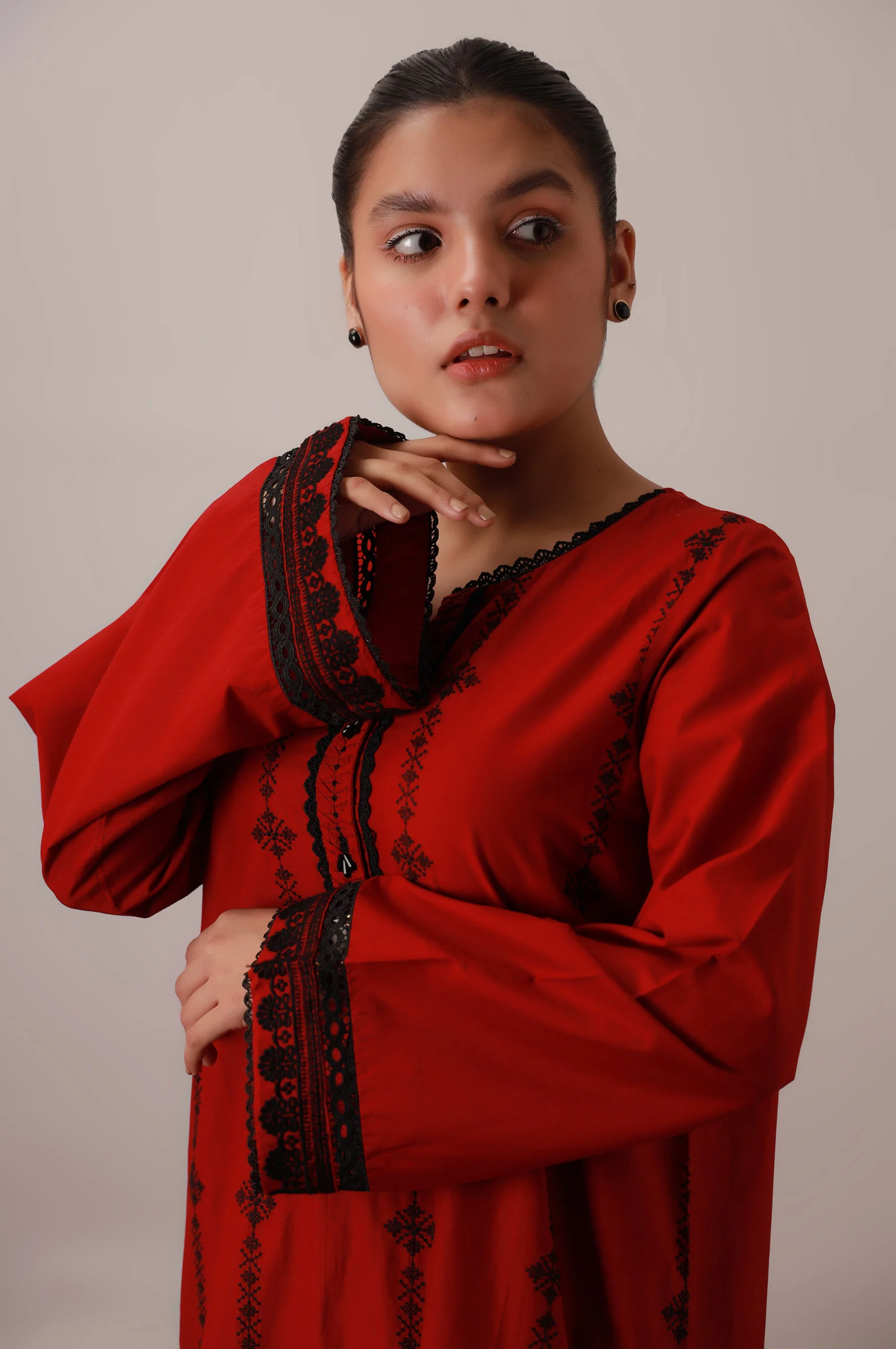 Stitch 1 Piece Chikankari Shirt - Image 2