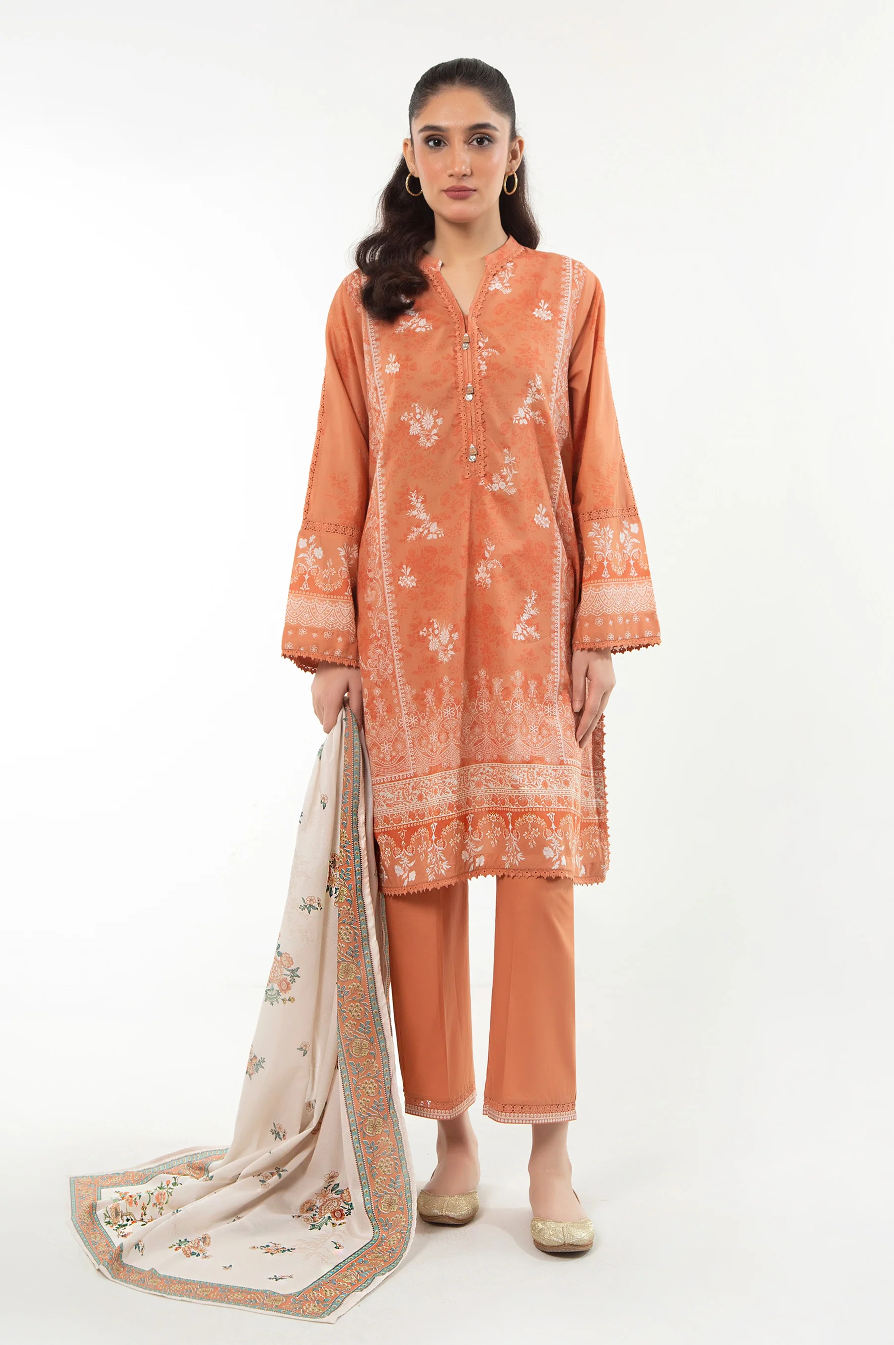 PRINTED LAWN STITCHED SHIRT - Image 3