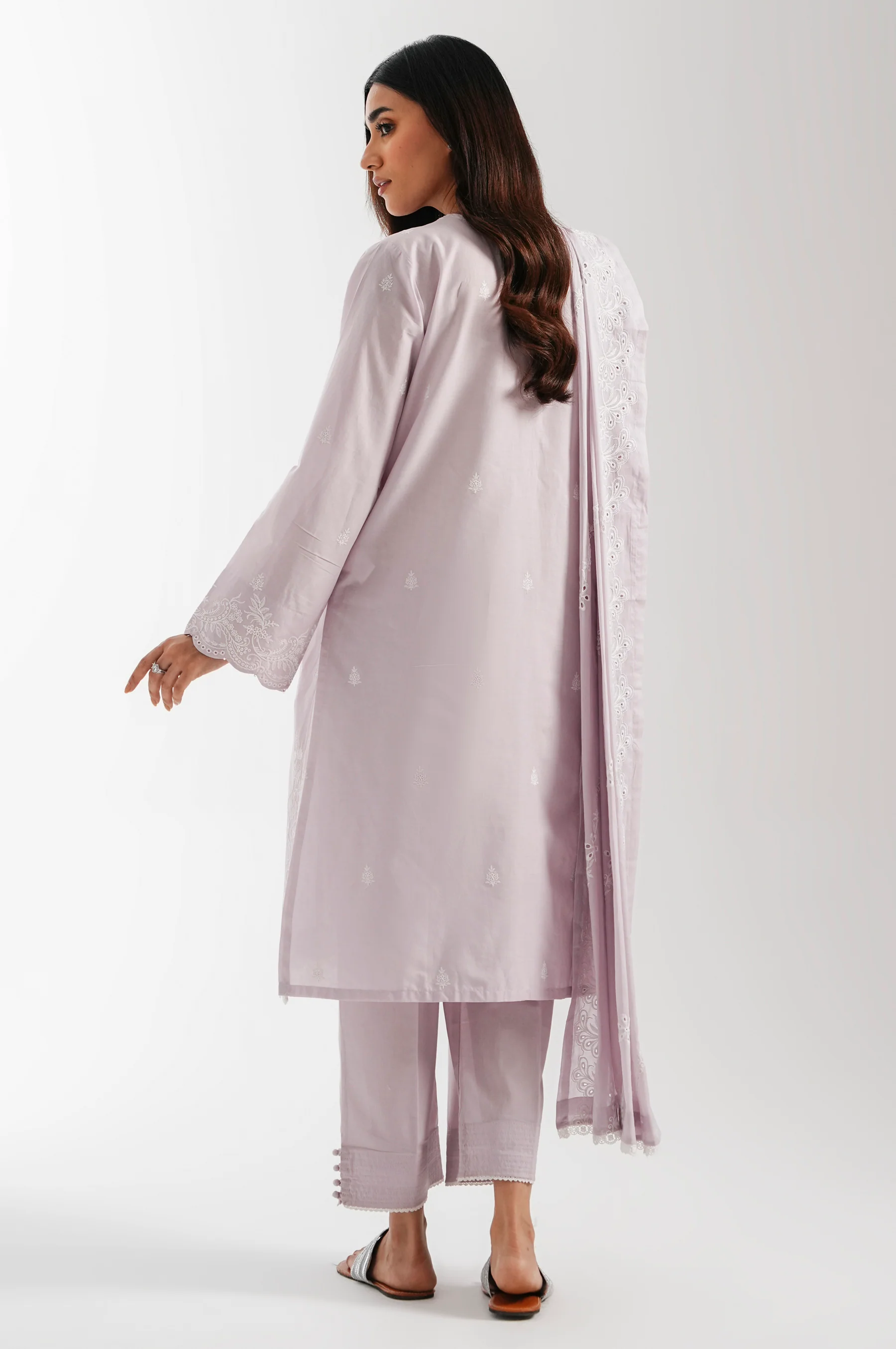 EMBROIDERED LAWN CHIKANKARI SHIRT - Image 4