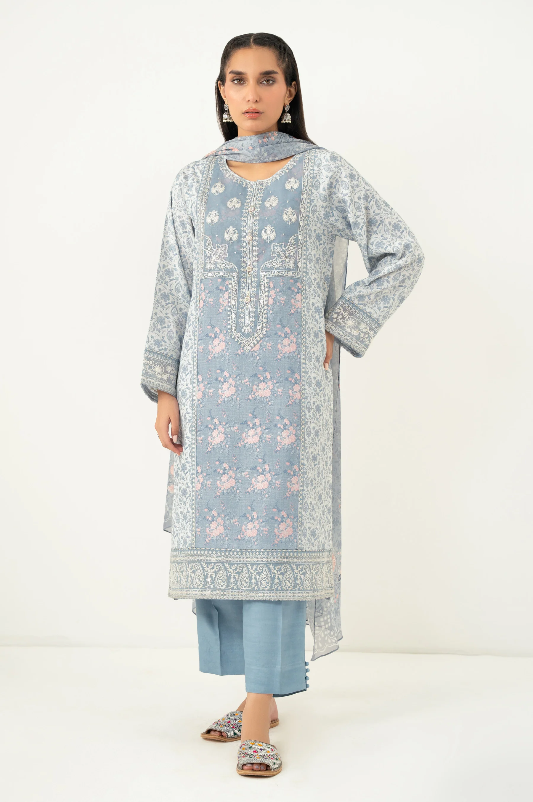 EMBROIDERED OAK SILK STITCHED SHIRT