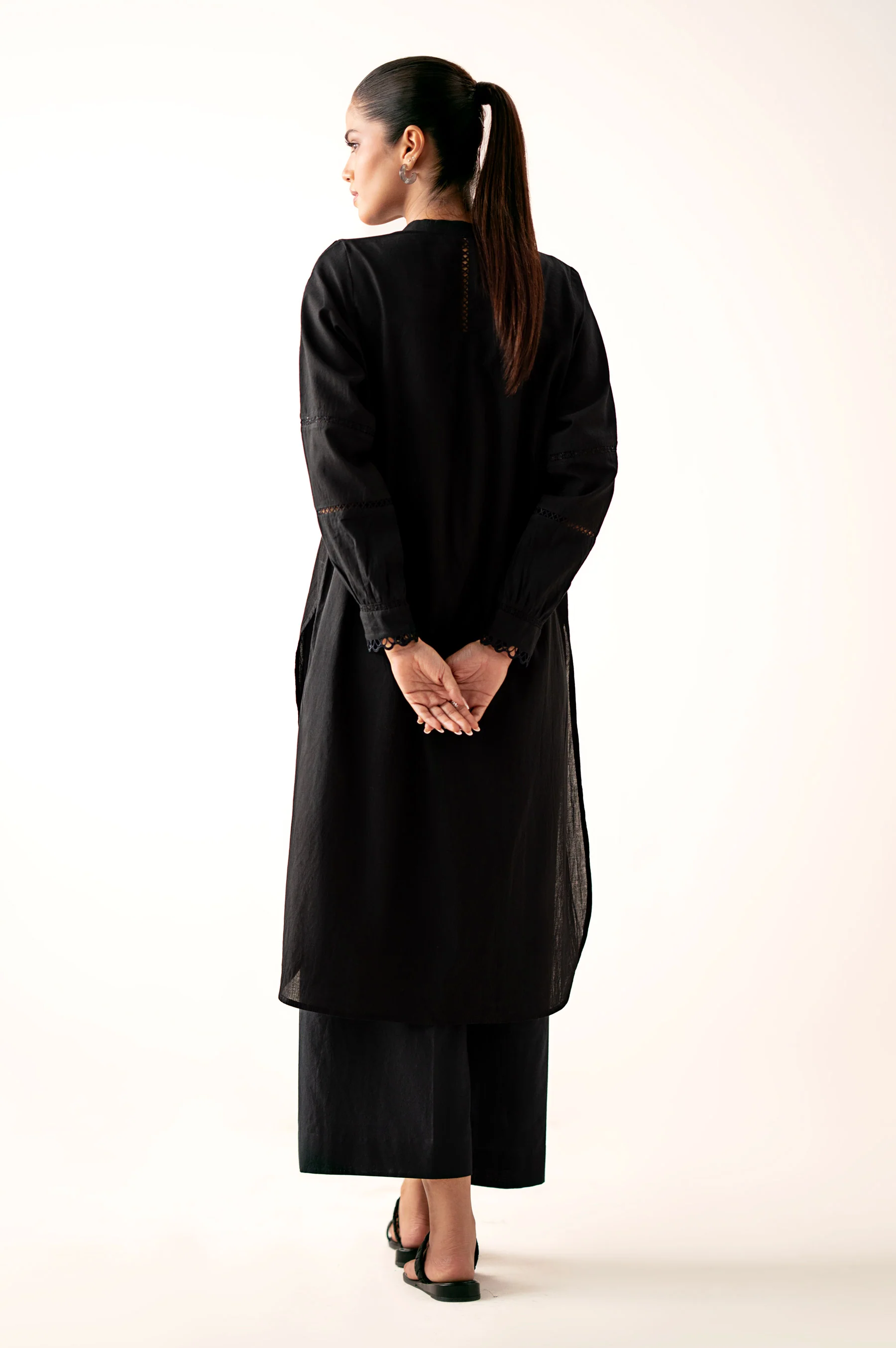 Stitched 1 Piece Stylized Cambric Shirt - Image 3