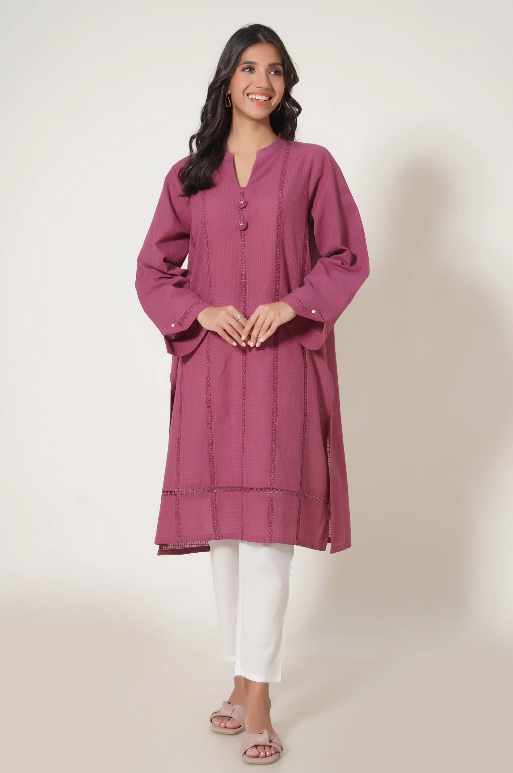 Stitched 1 Piece Stylized Textured Shirt - Image 3