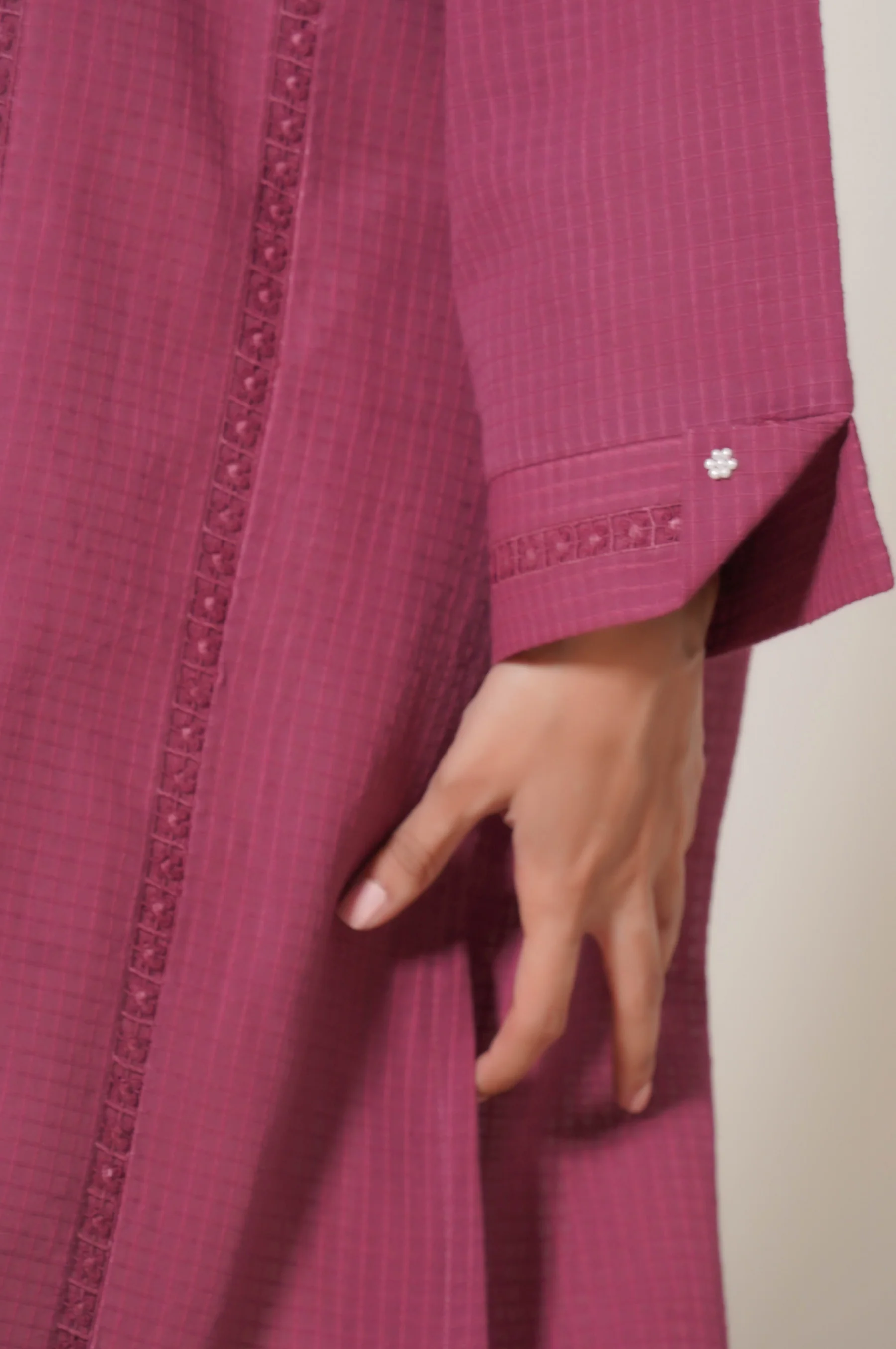 Stitched 1 Piece Stylized Textured Shirt - Image 5