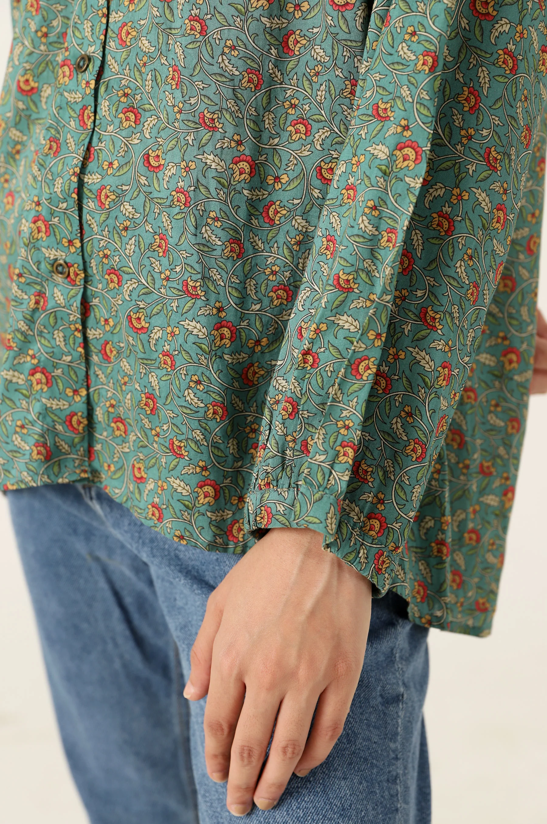 Stitched 1 Piece Tencel Printed Top - Image 6