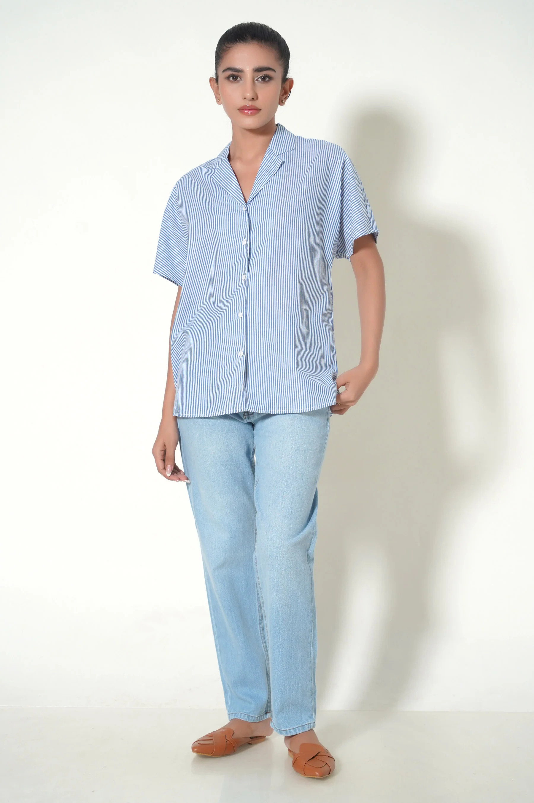 Western Yard Dyed Cotton Shirt - Image 2