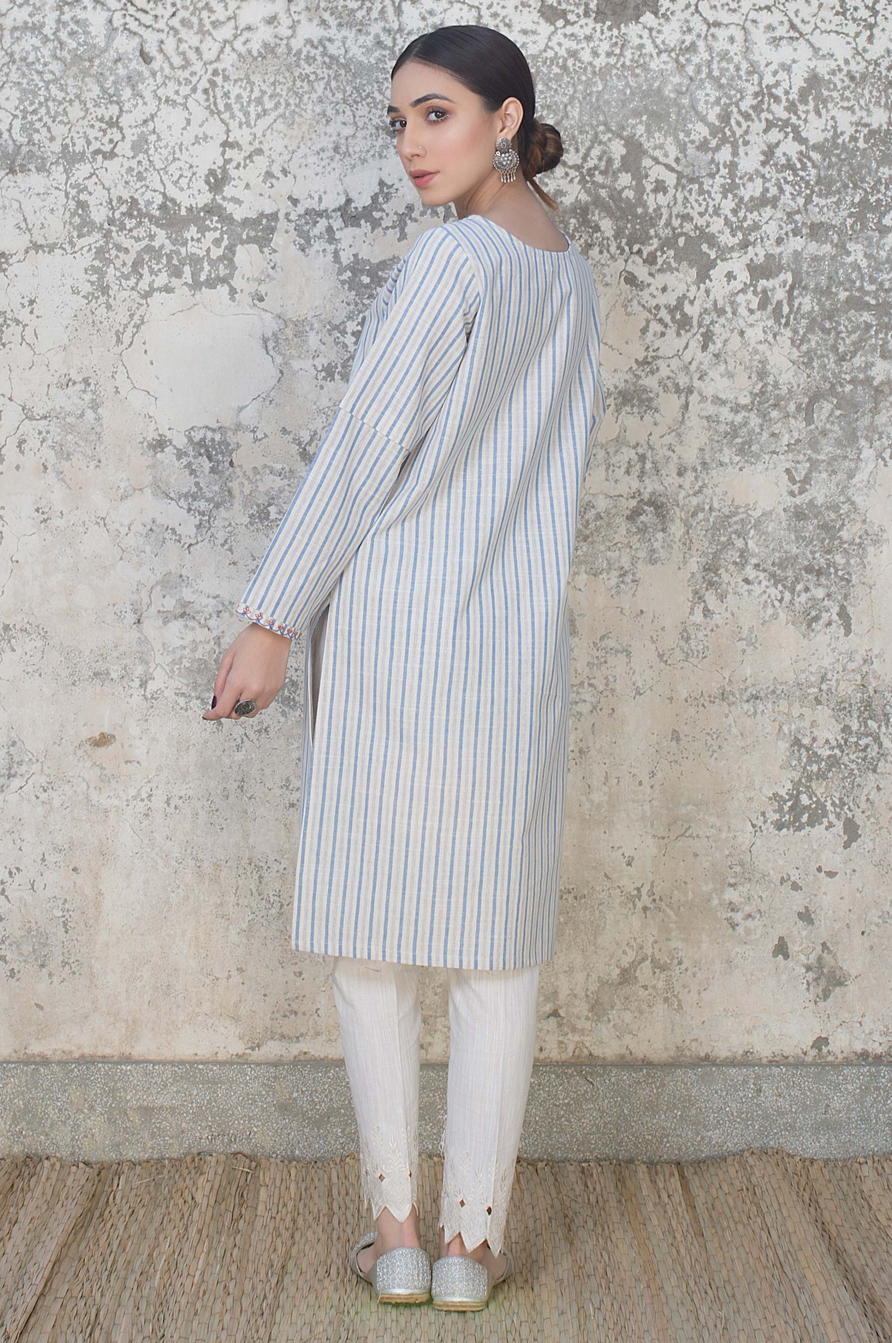 Stitched 1 Piece Yarn Dyed Shirt - Image 2