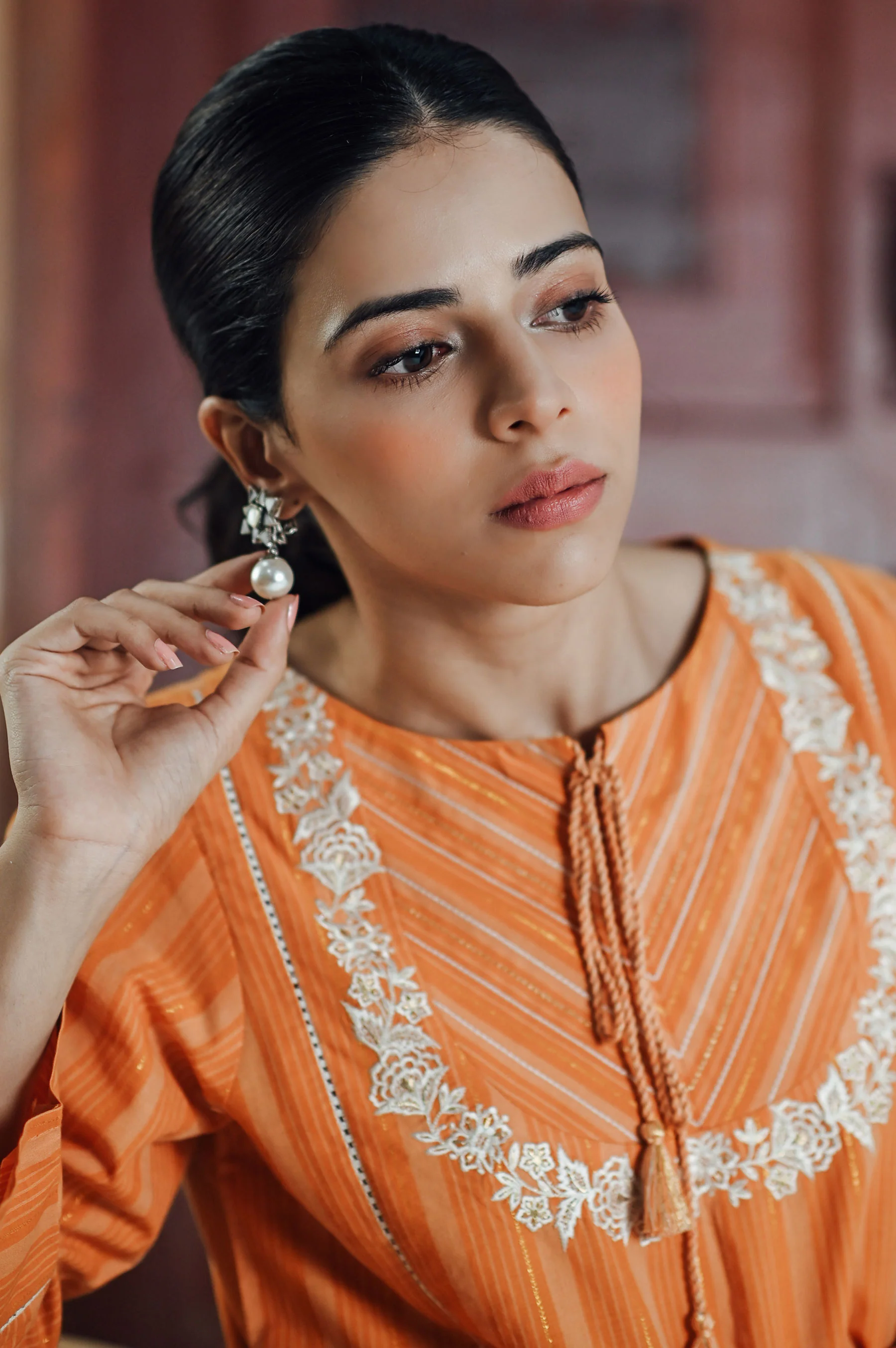 Stitched 1 Piece Yarn Dyed Stripes Shirt - Image 5