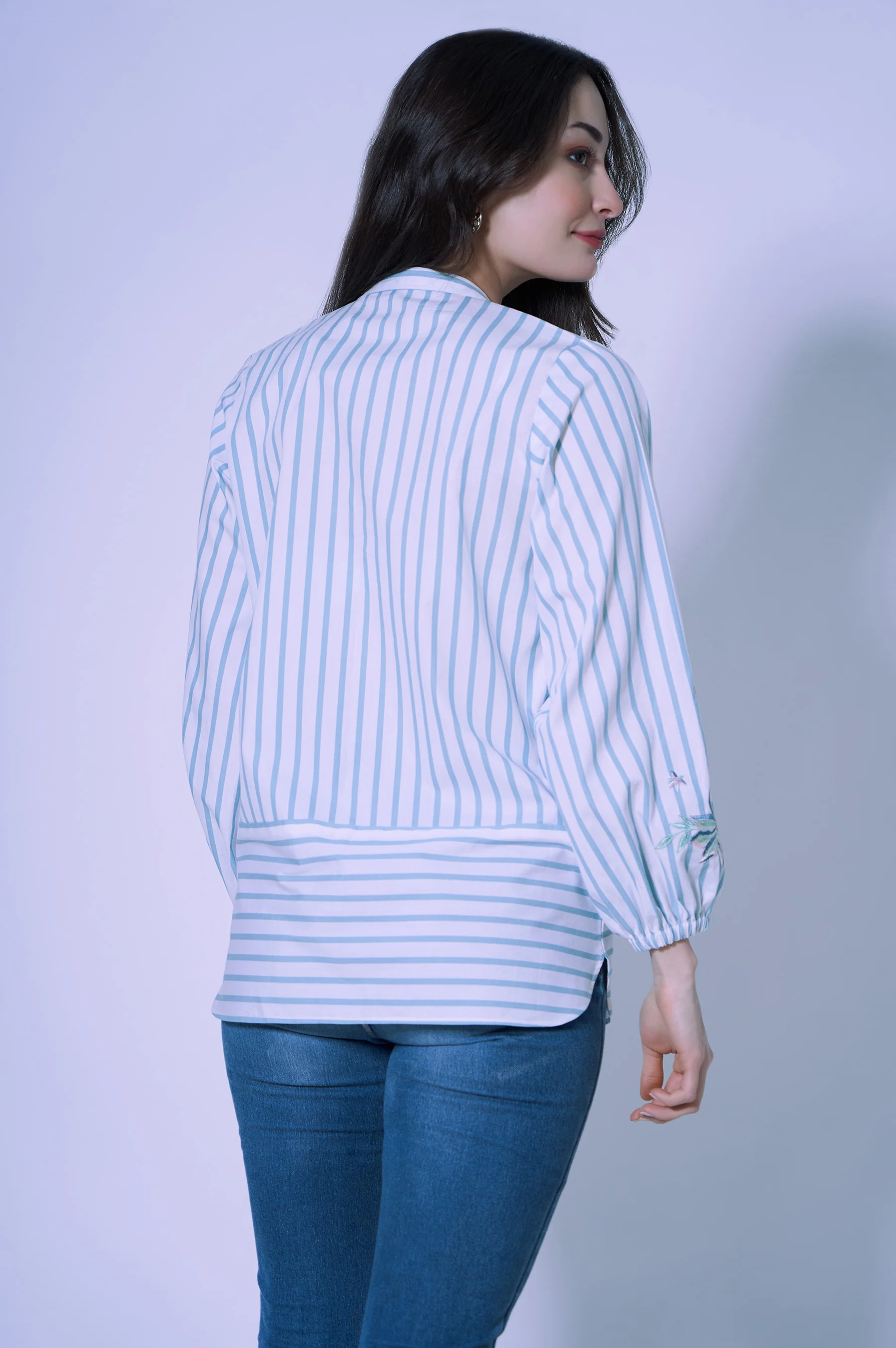 Stitched 1 Piece Yarn Dyed Top - Image 2