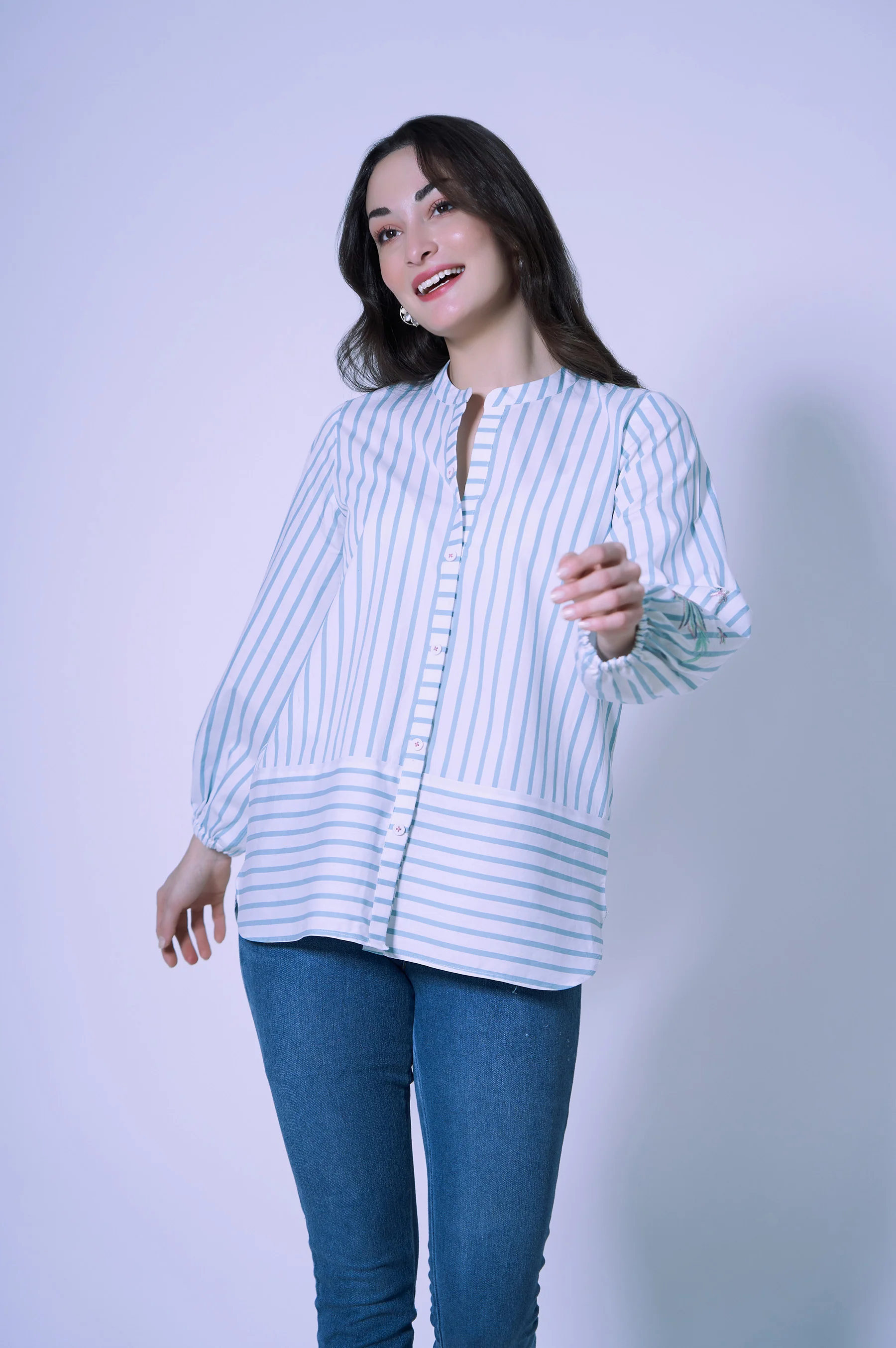 Stitched 1 Piece Yarn Dyed Top - Image 5