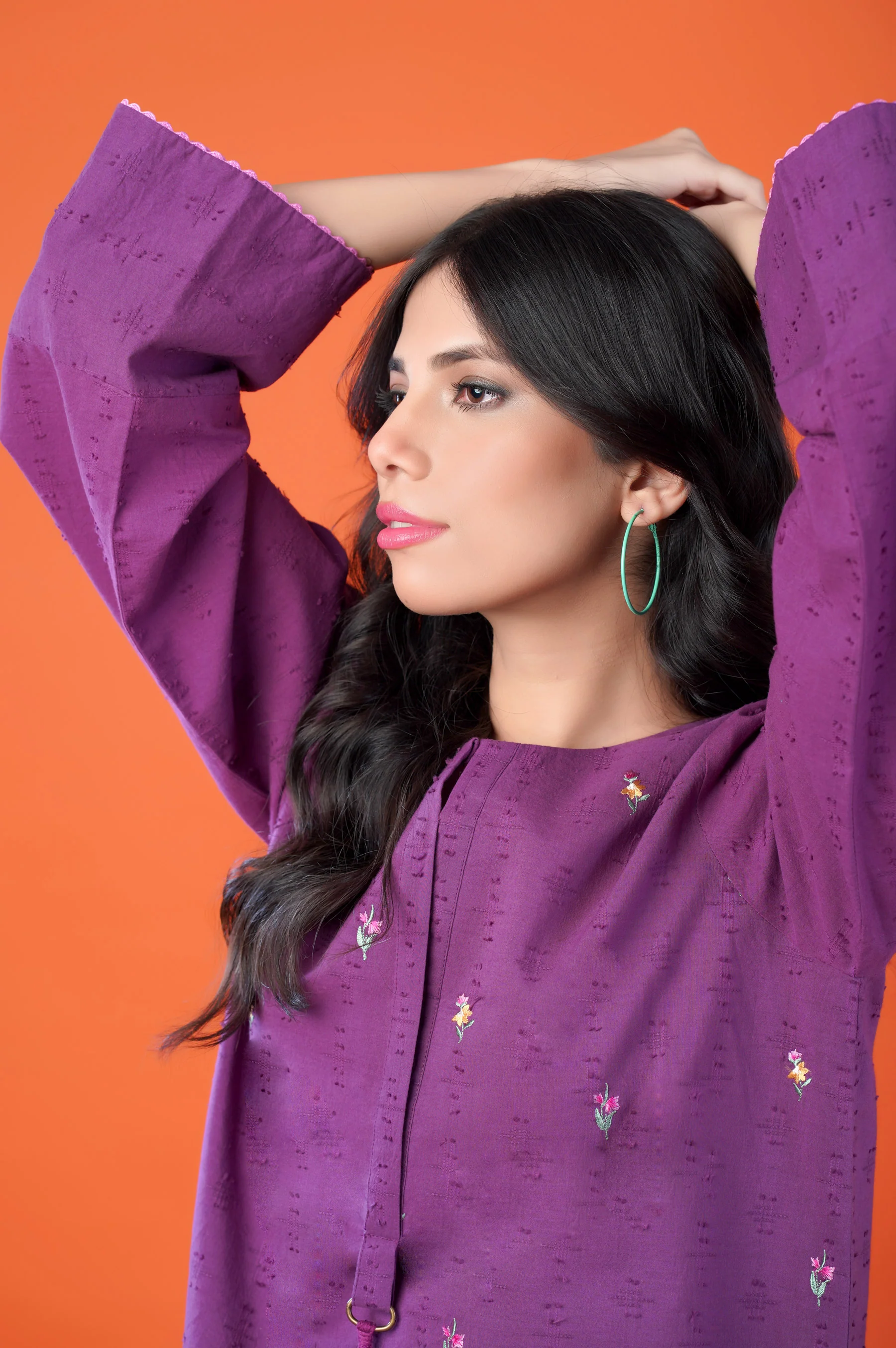 Stitched 2 Piece Brochia Suit - Image 3