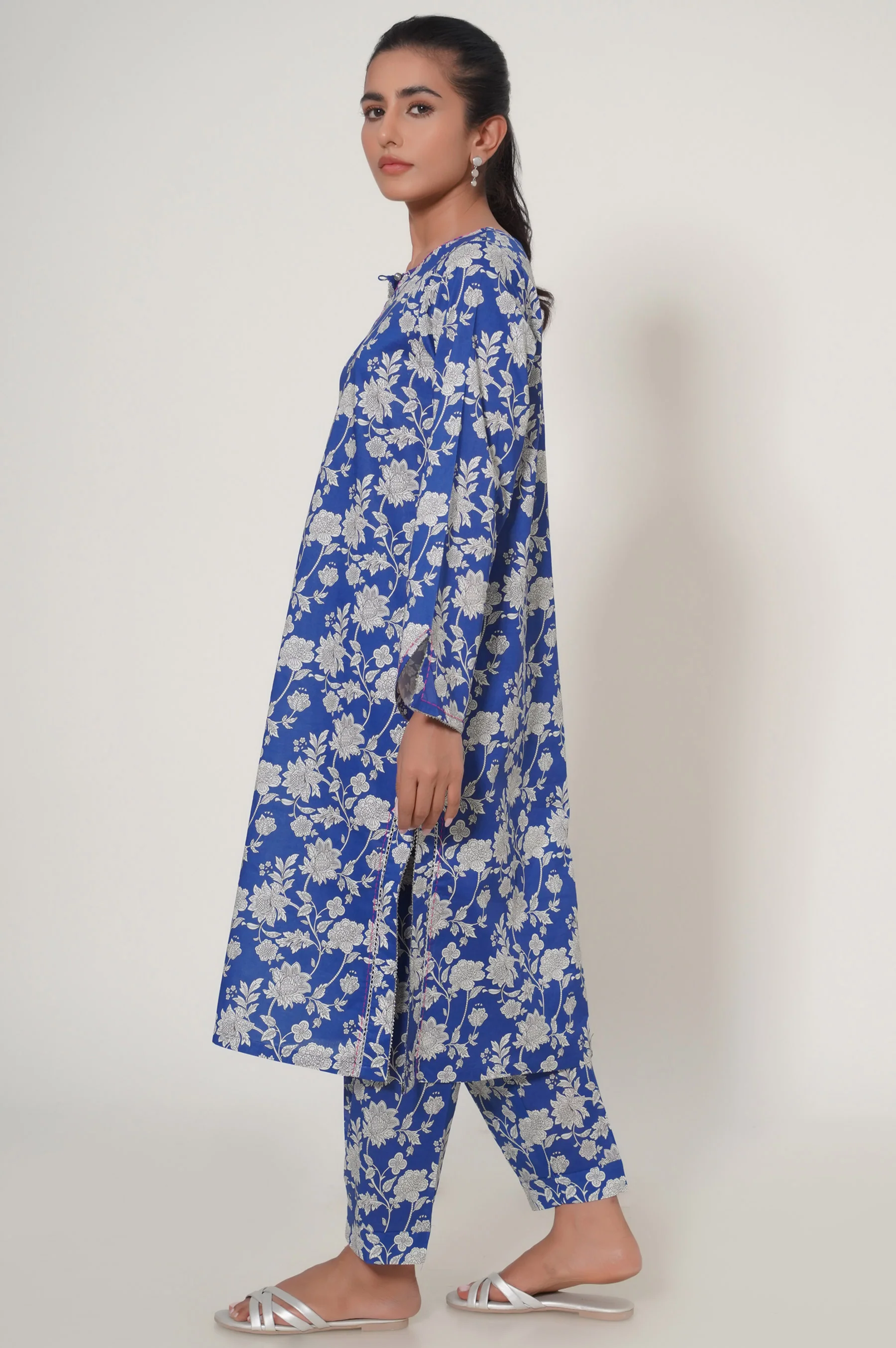 Stitched 2 Piece Cambric Suit - Image 3