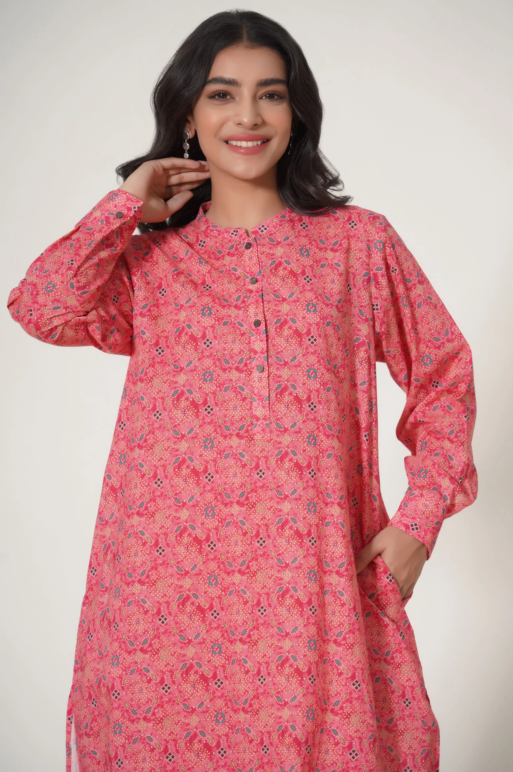 Stitched 2 Piece Cambric Suit - Image 3