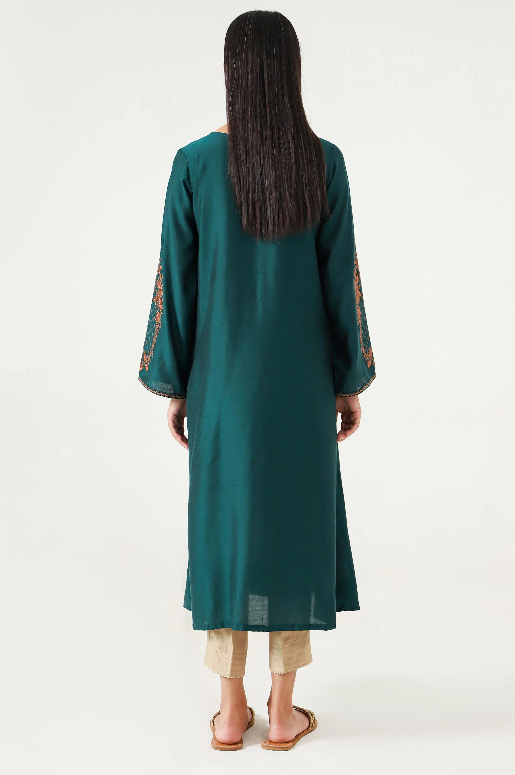 Stitched 1 Piece Cotton Silk Shirt - Image 6