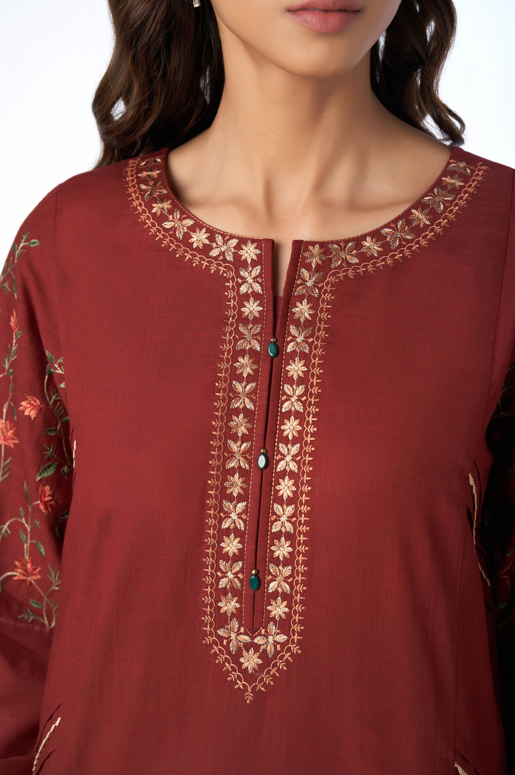 Stitched 2 Piece Cotton Slub Suit - Image 3