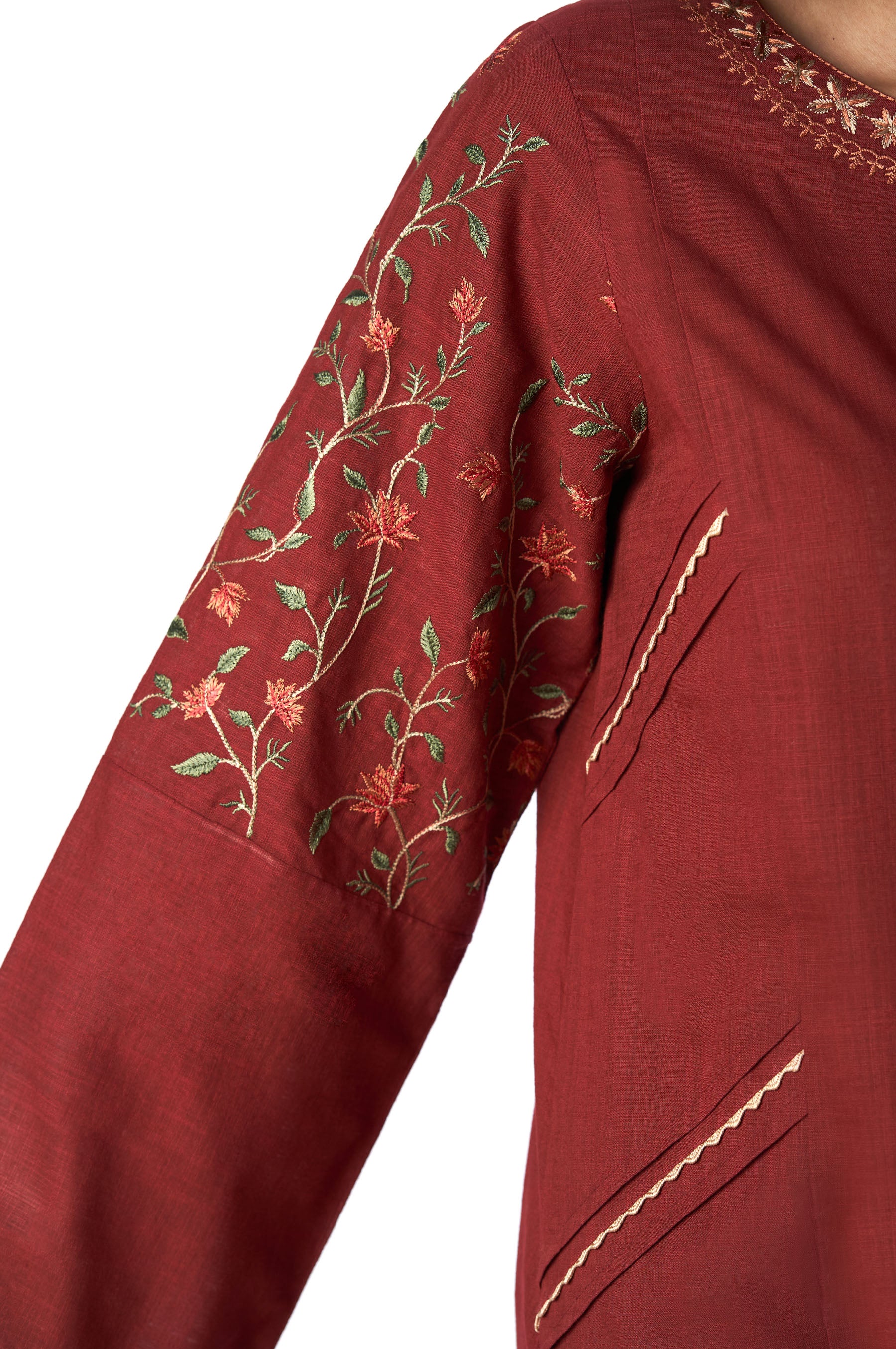 Stitched 2 Piece Cotton Slub Suit - Image 4