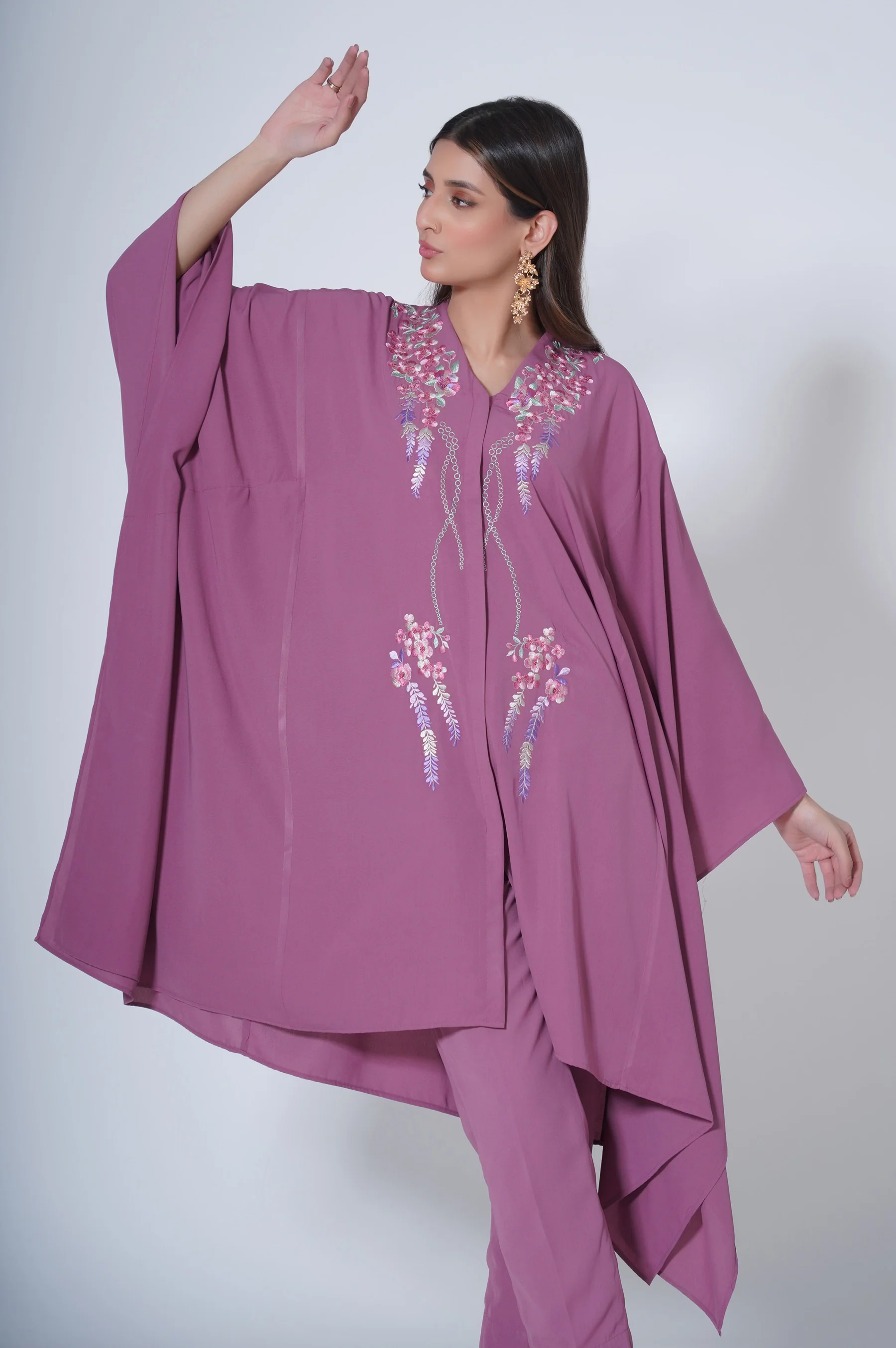 Stitched 2 piece Crepe Pocho Suit - Image 3