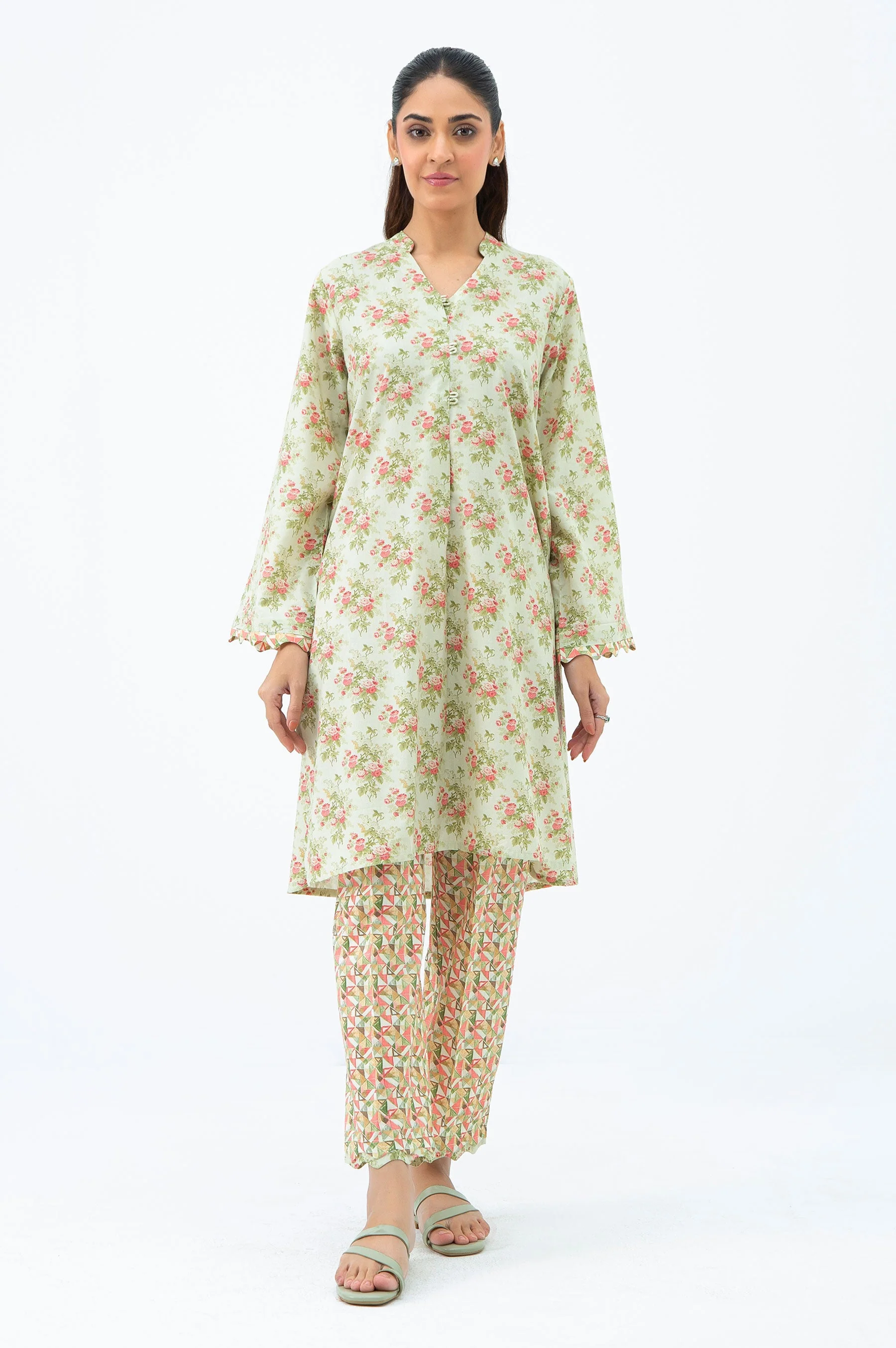 STITCHED PRINTED SHIRT BOTTOM (FACTORY E-OUTLET)