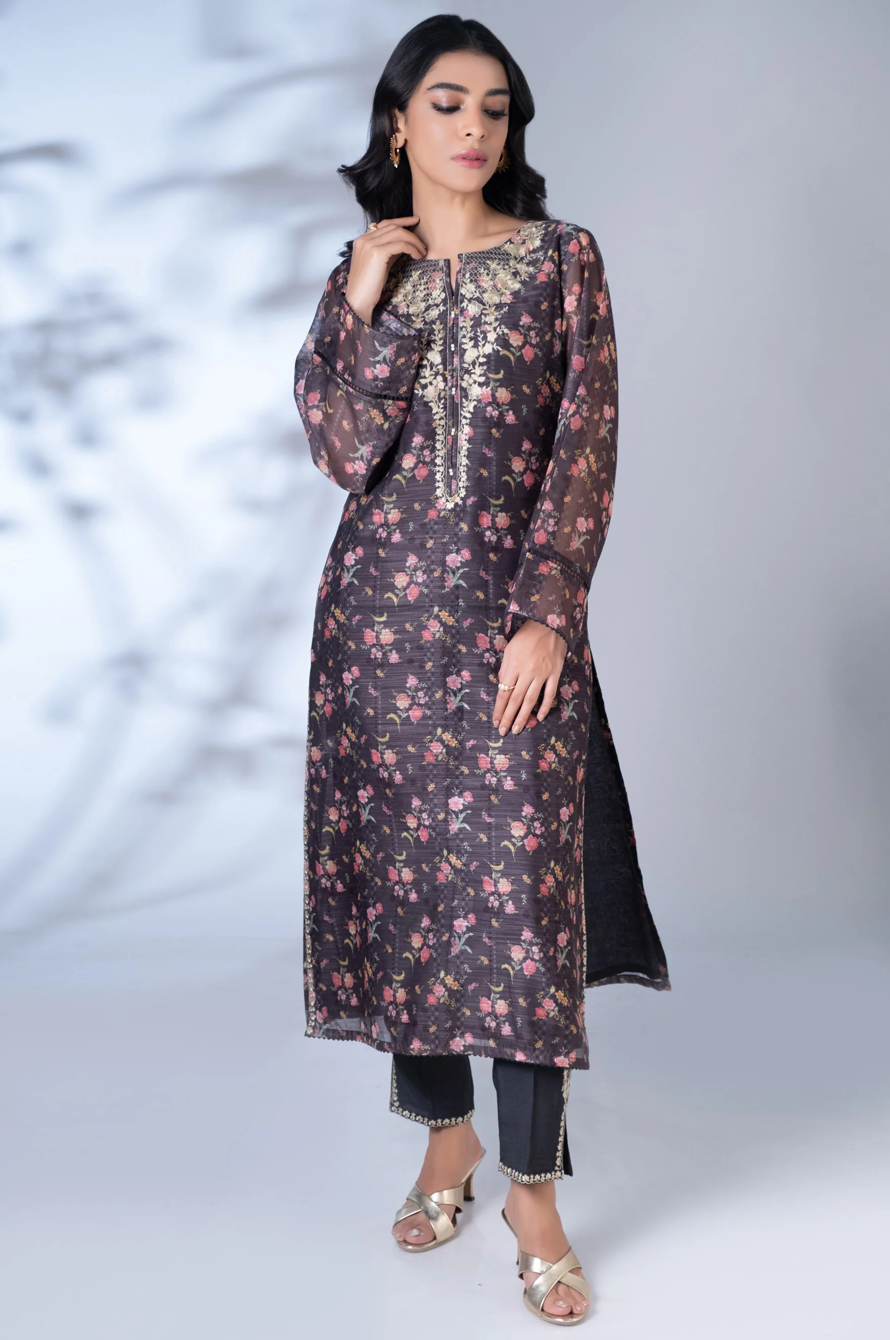 Stitched 2 Piece Digital Printed Cotton Staple Outfit