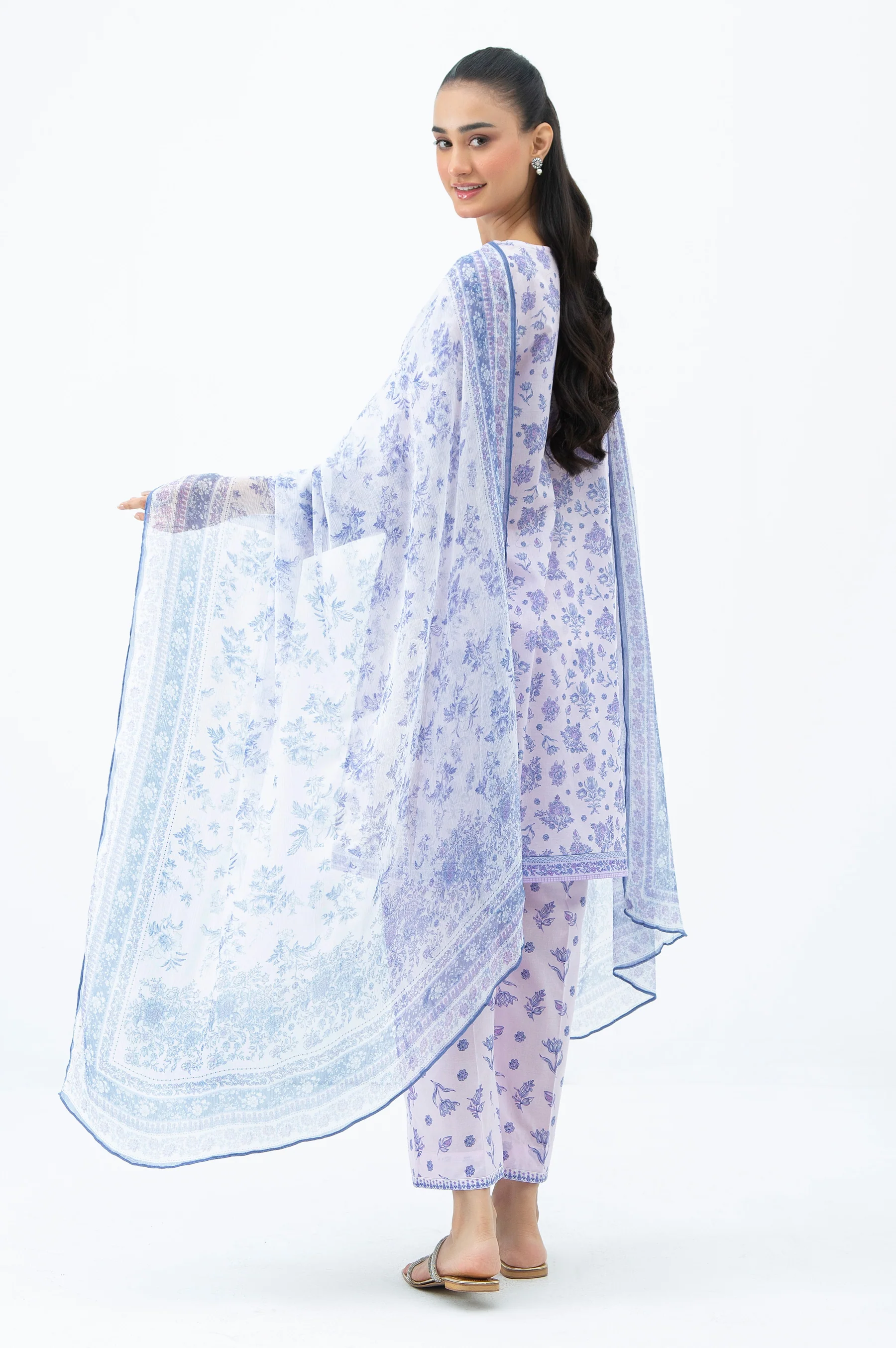 EMBROIDERED LAWN STITCHED SHIRT BOTTOM - Image 6