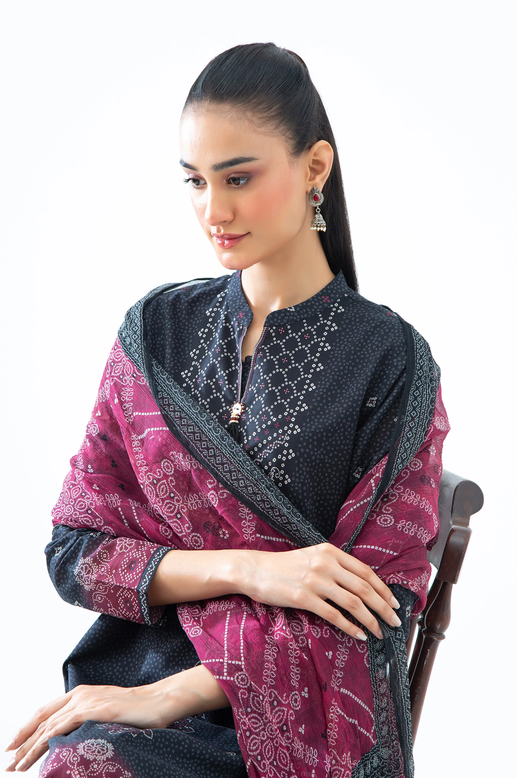 PRINTED LAWN STITCHED SHIRT BOTTOM - Image 3