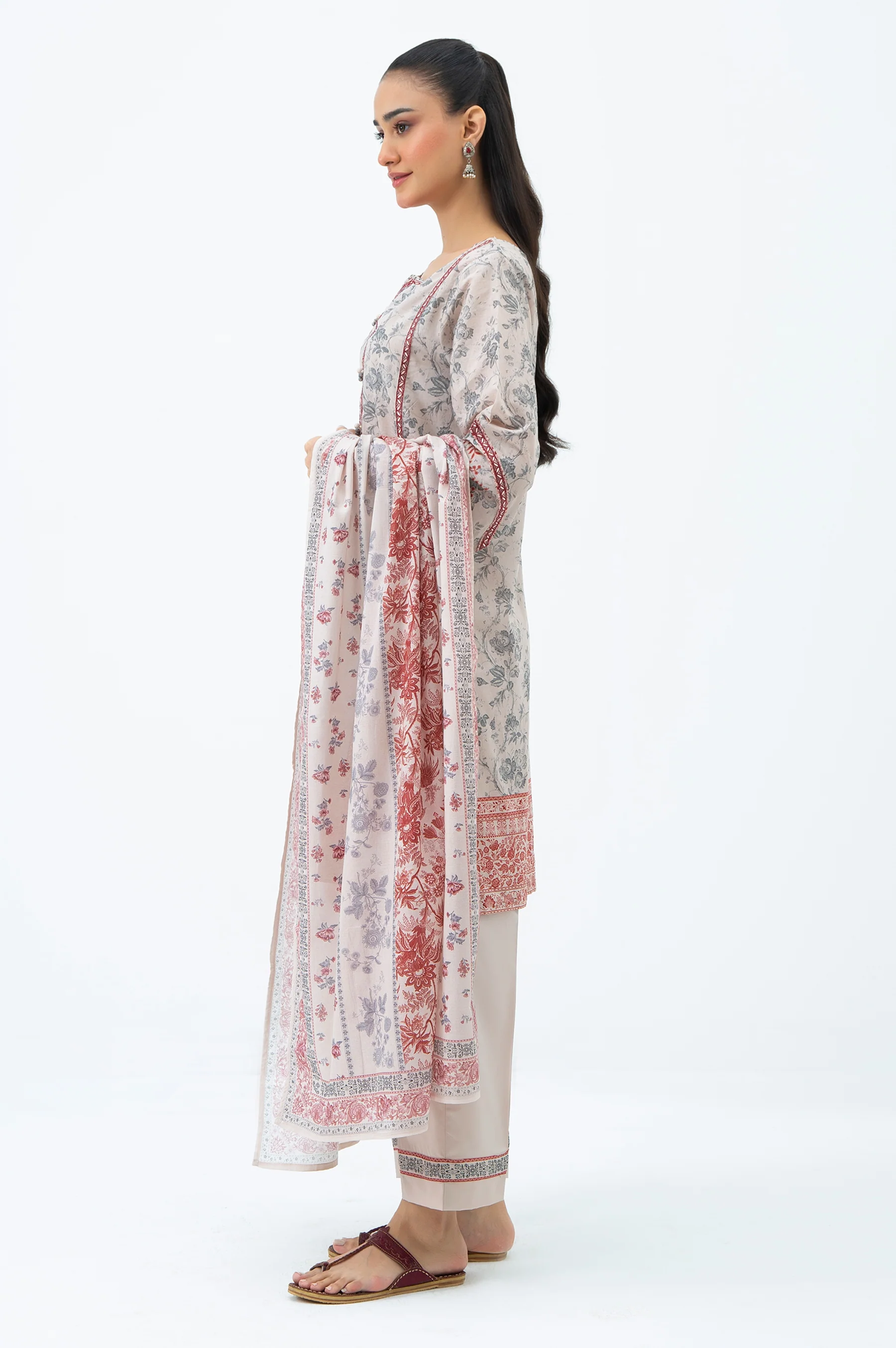 PRINTED LAWN STITCHED SHIRT BOTTOM - Image 5
