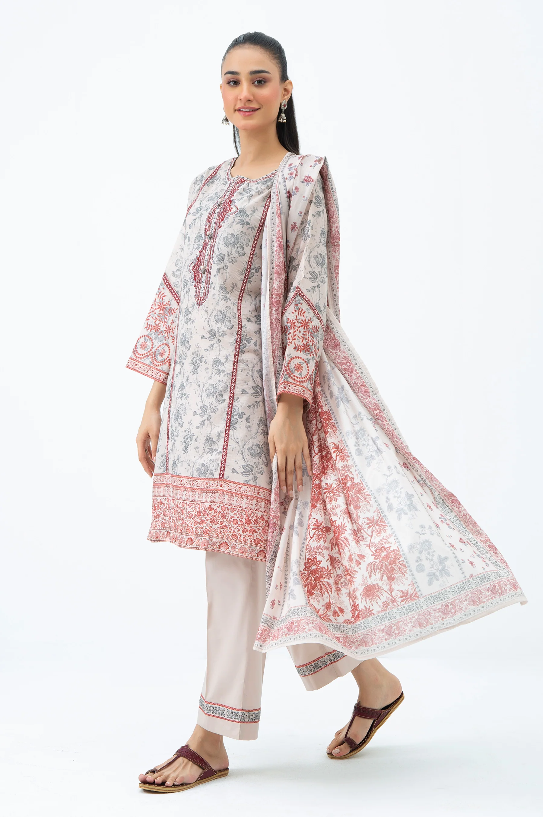 PRINTED LAWN STITCHED SHIRT BOTTOM - Image 6
