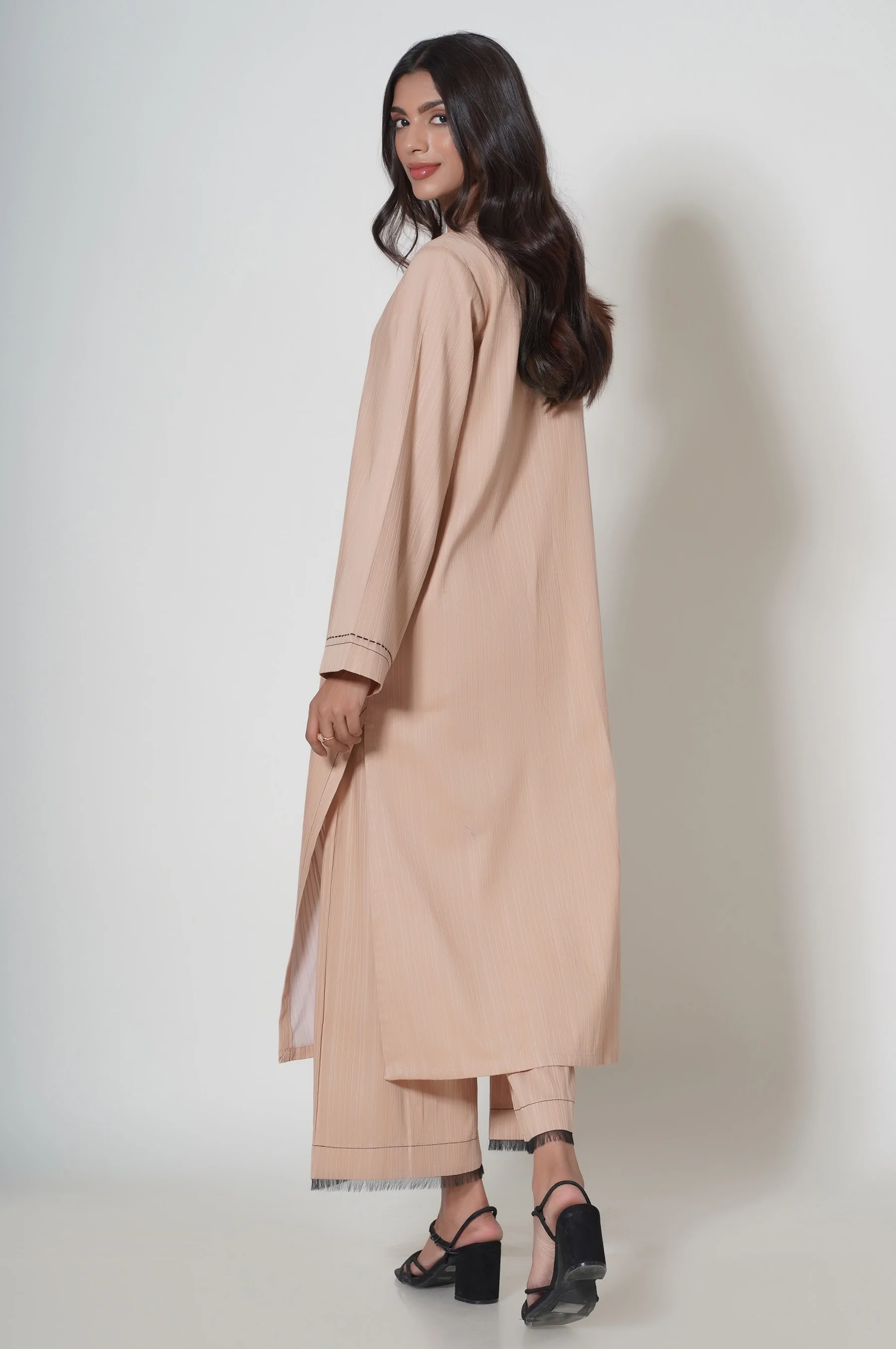 Stitched 2 Piece Dyed Cambric Suit - Image 4