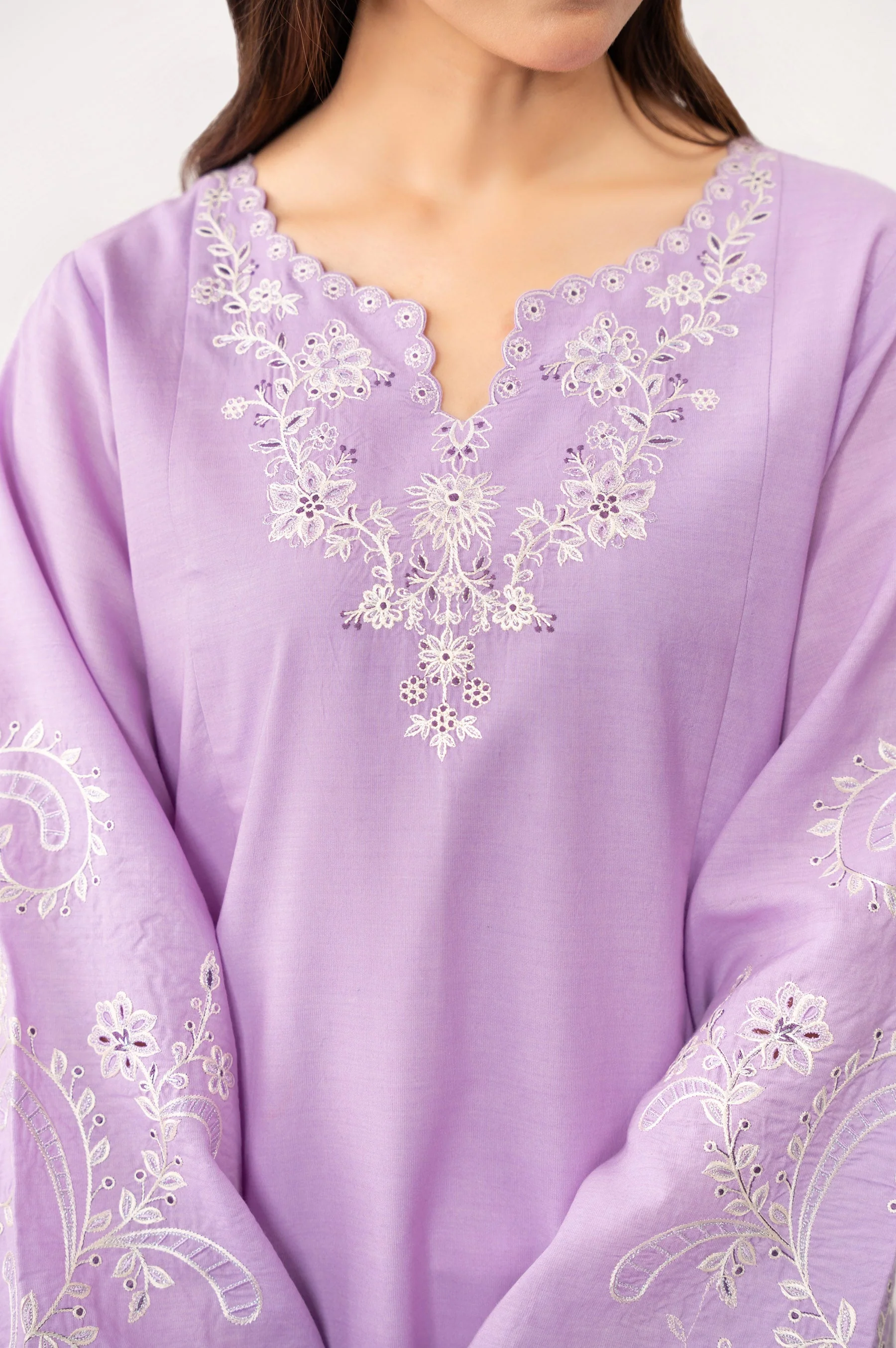 STITCHED EMBROIDERED SHIRT BOTTOM (FACTORY E-OUTLET) - Image 2
