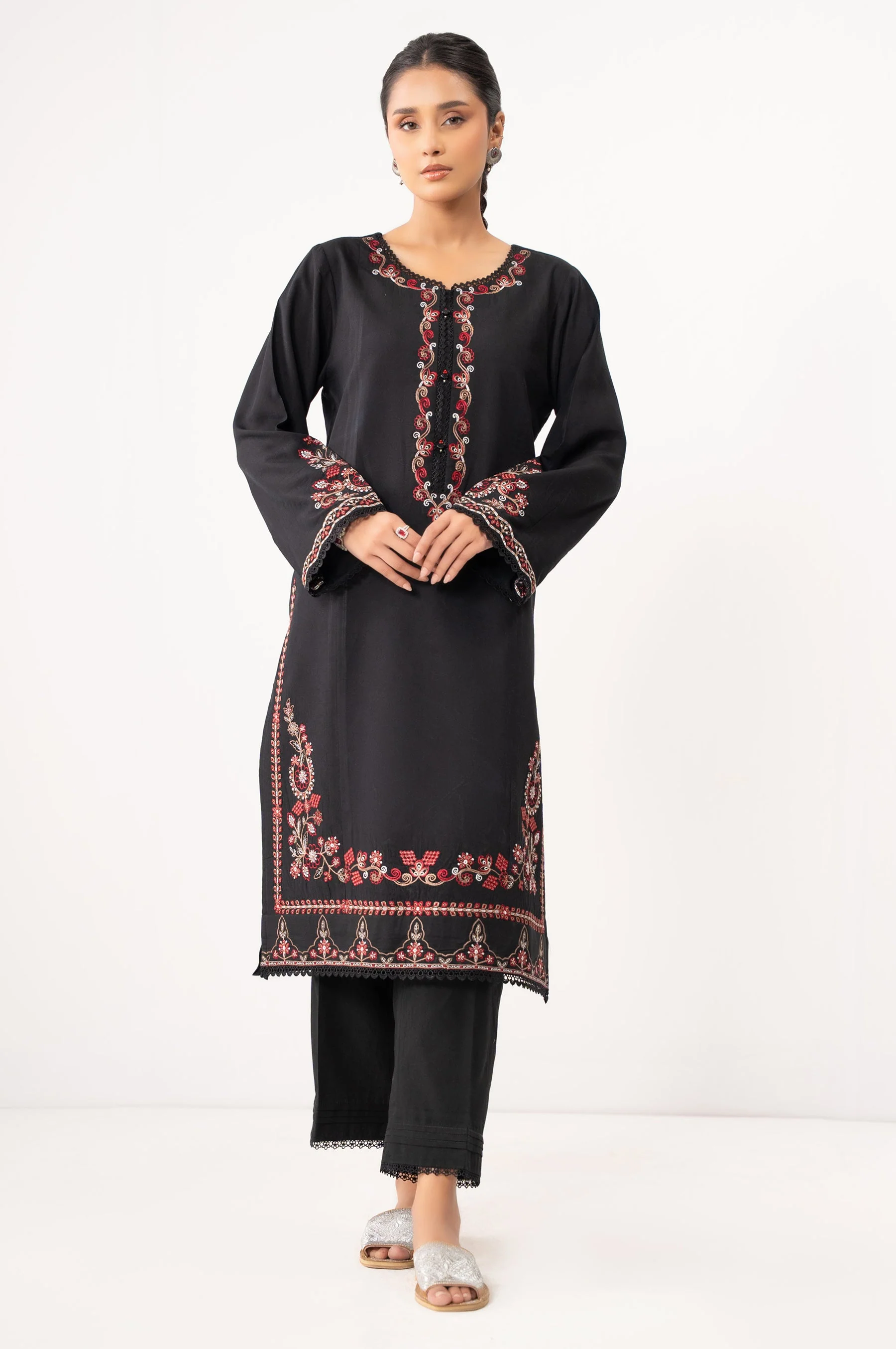 STITCHED EMBROIDERED SHIRT BOTTOM (FACTORY E-OUTLET) - Image 6