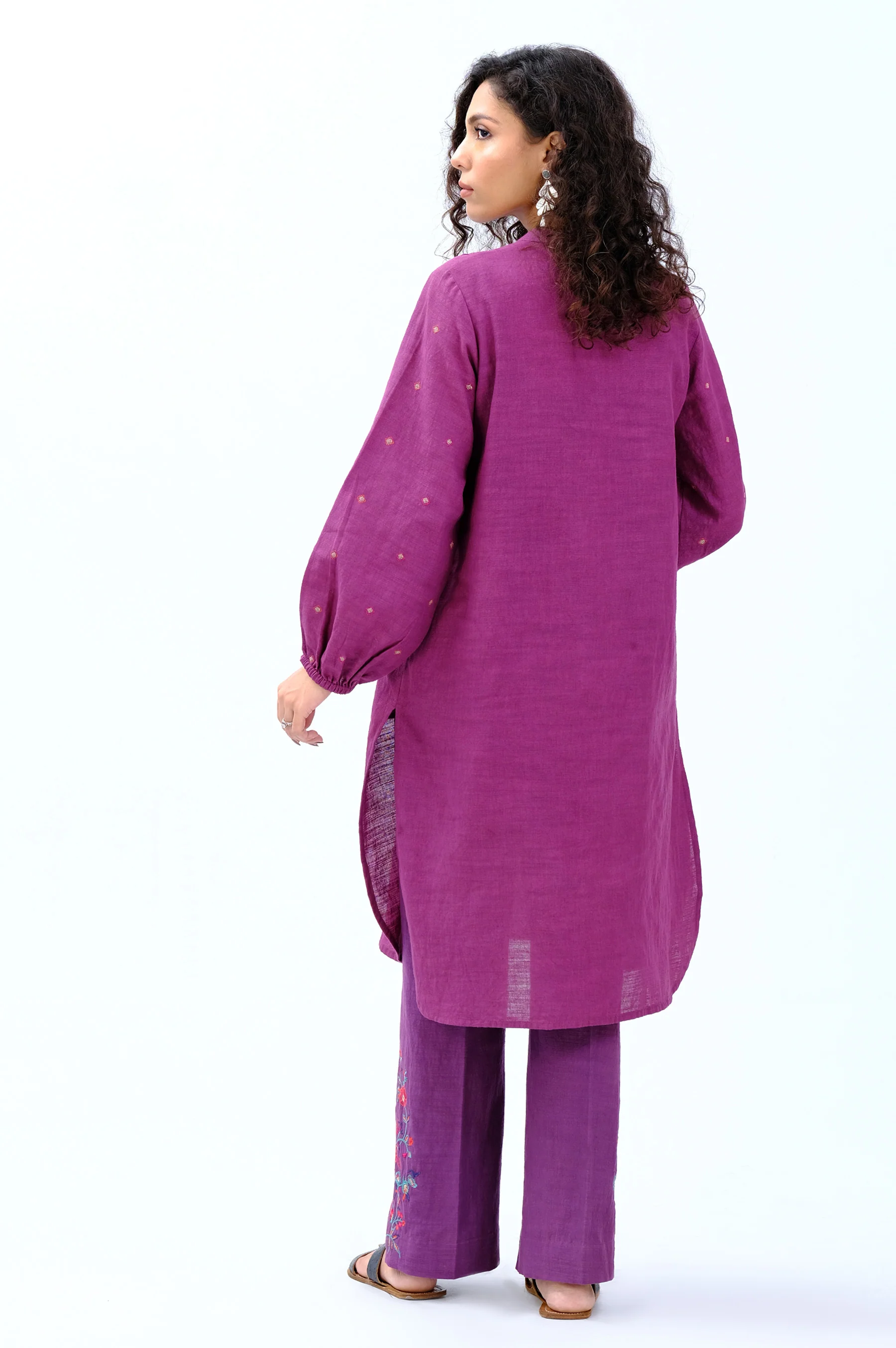 Stitched 2 Piece Embroidered Khaddar Suit - Image 2