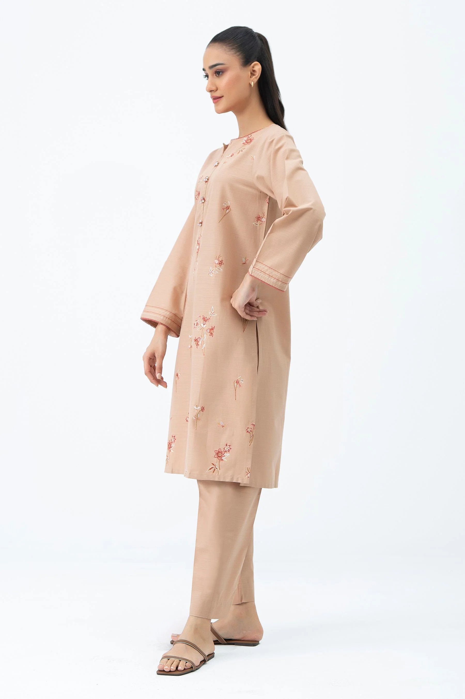 STITCHED EMBROIDERED SHIRT BOTTOM (FACTORY E-OUTLET) - Image 3