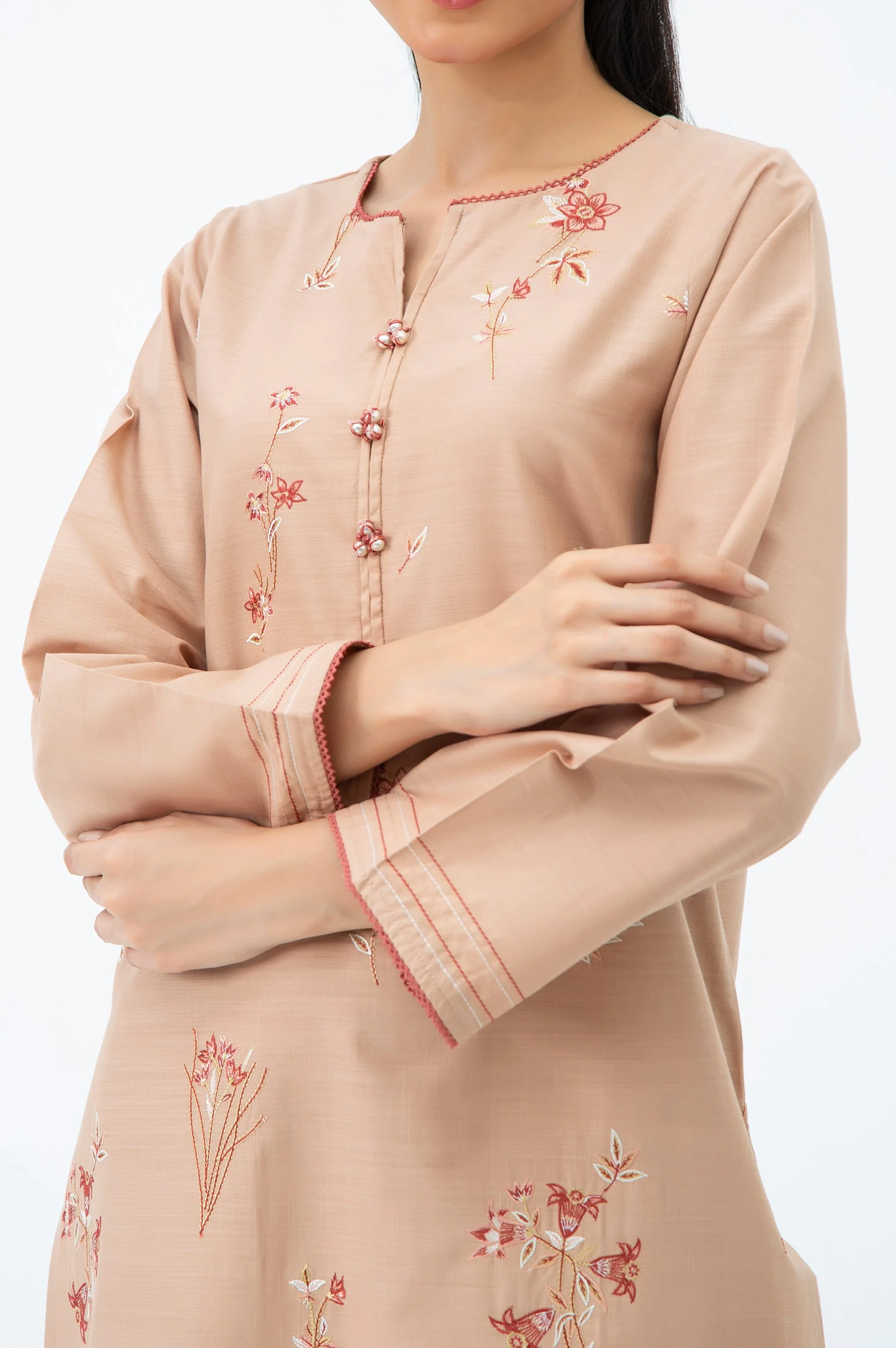 STITCHED EMBROIDERED SHIRT BOTTOM (FACTORY E-OUTLET) - Image 5