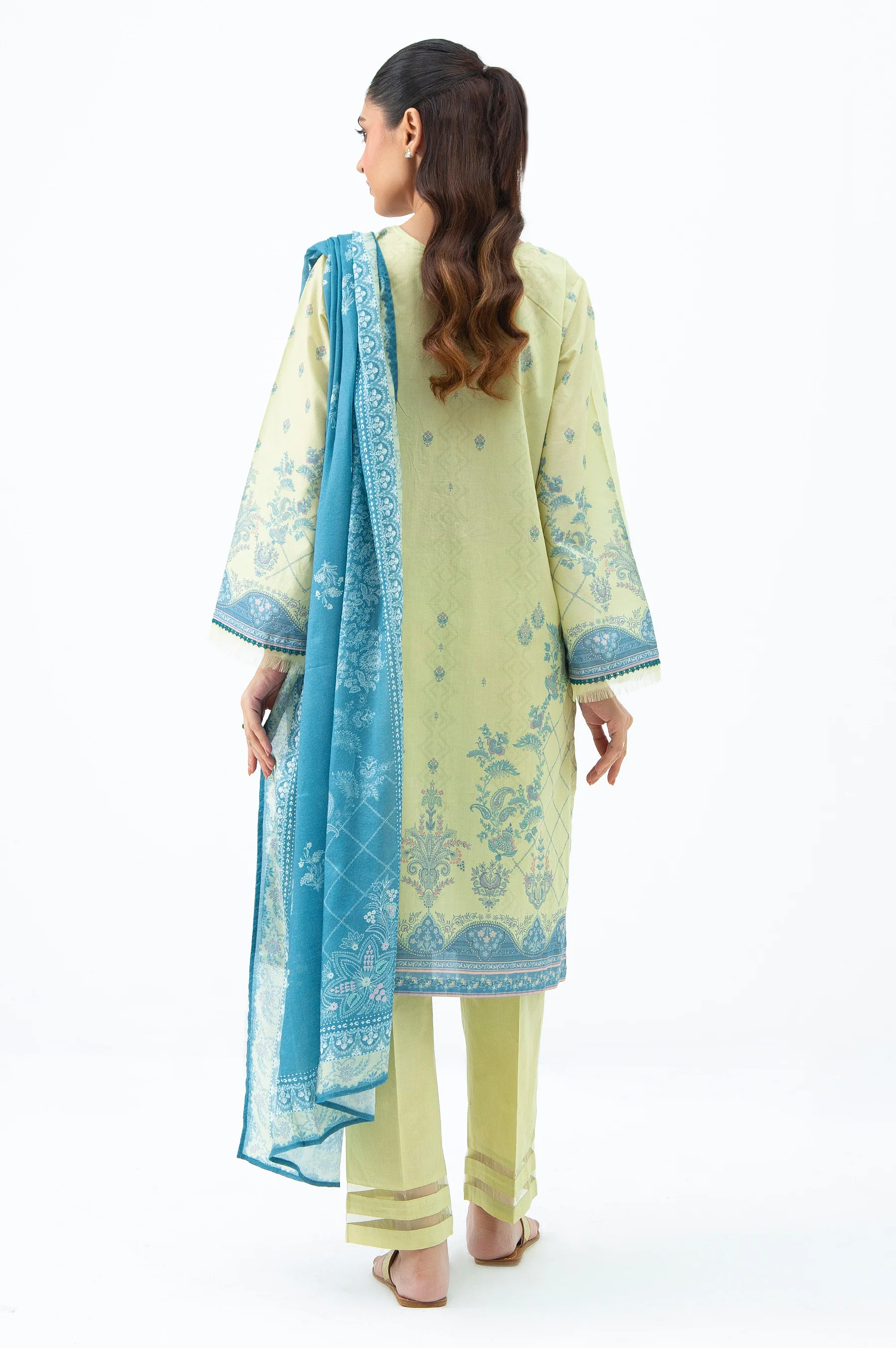 EMBROIDERED CAMBRIC STITCHED SHIRT BOTTOM - Image 4