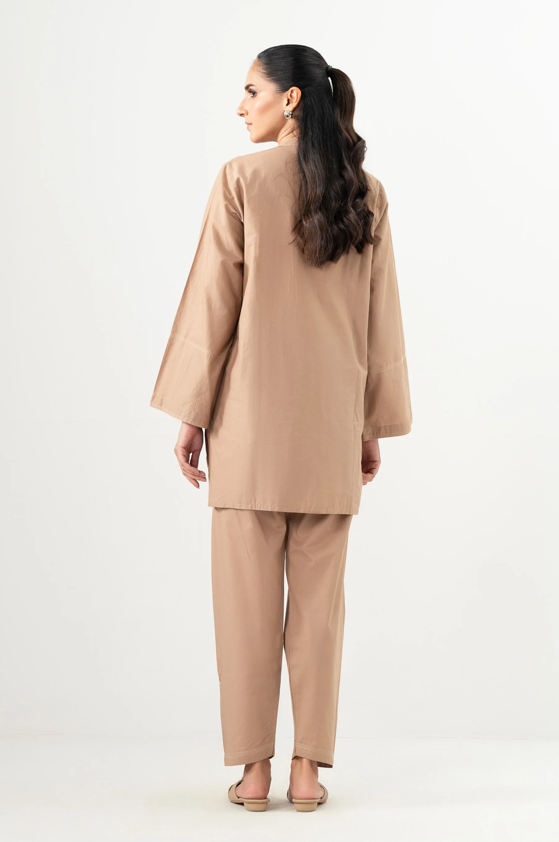 Stitched 2 Piece Embroidered Cambric Suit - Image 6
