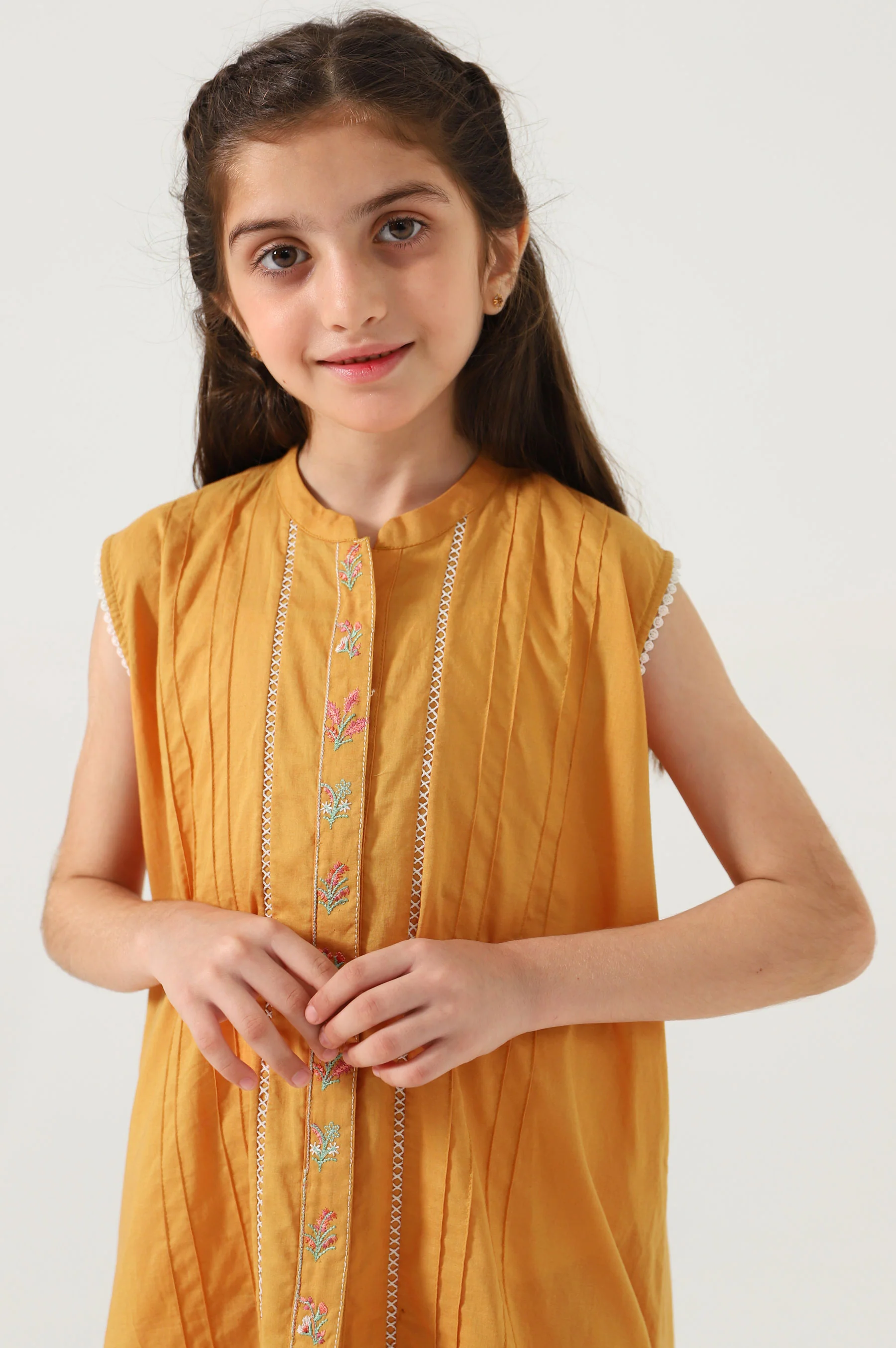 Stitched 2 Piece Embroidered Cambric Suit - Image 3