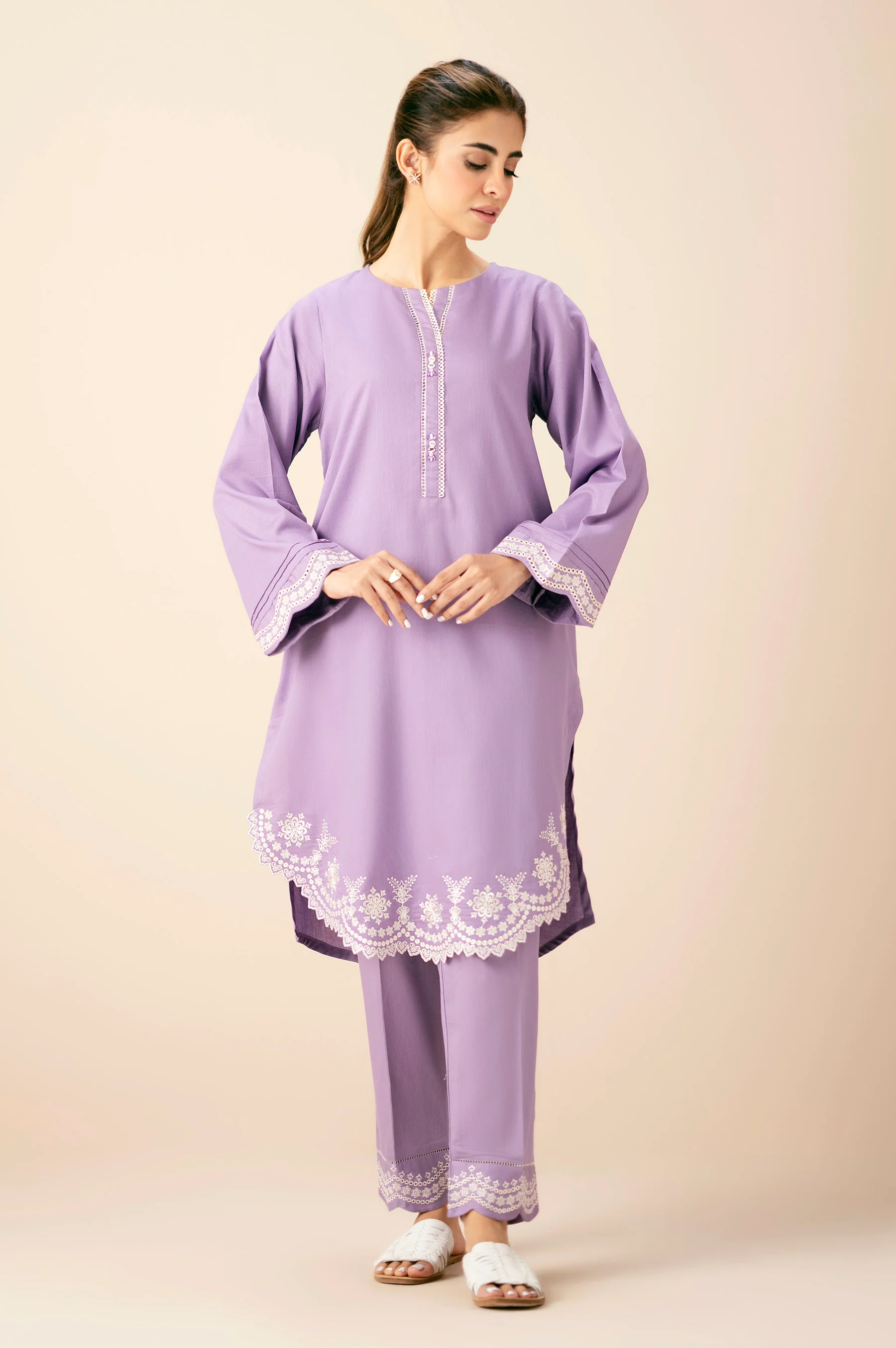 EMBROIDERED SHIRT BOTTOM SUIT - Image 2